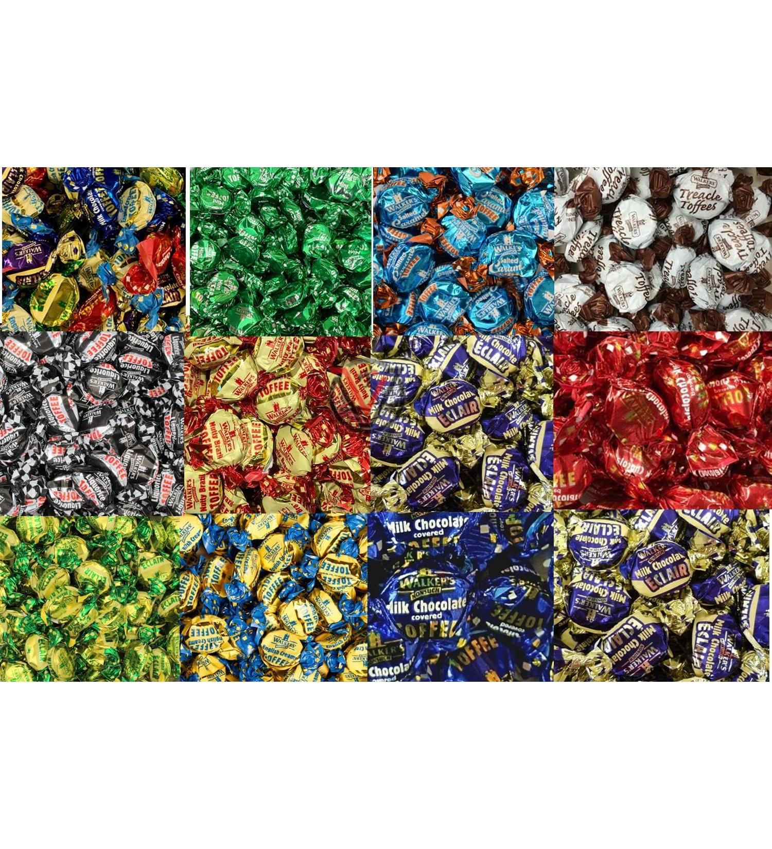 VIMIX Various Flavour Nonsuch Toffee Bag 1kg - Individually wrapped Flavoured Toffees (Mixed)