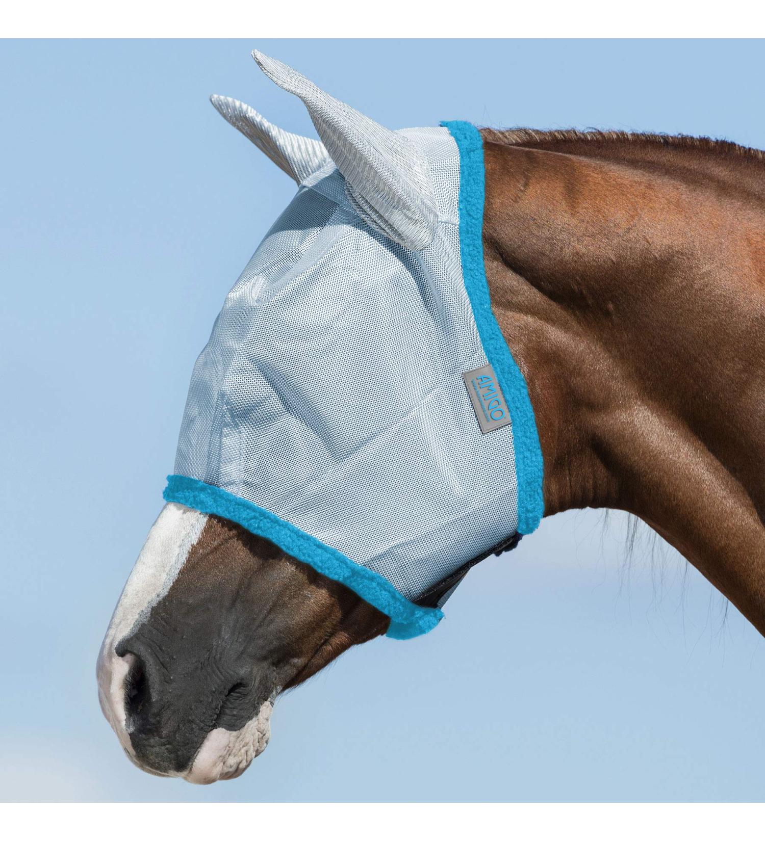 Horseware Amigo Flymask Fly Mask Baby Blue Thoroughbred