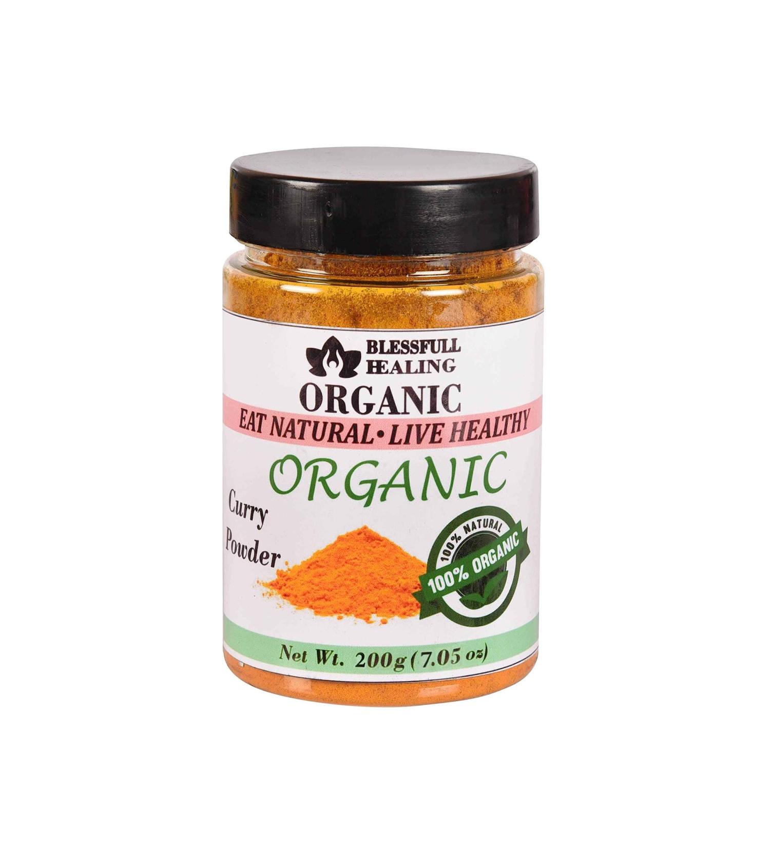 Blessfull Healing Organic Curry Powder 200 Gram Airtight Container (Packing May Vary) 200 Gram 7.05 oz - Buy Online on GoSupps.com