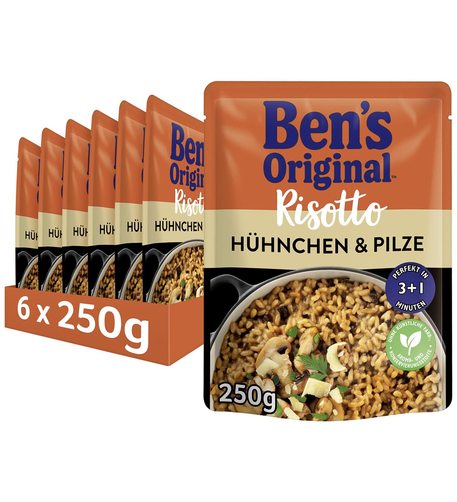 Buy Ben s Original Chicken & Mushroom Express Risotto - 6 Packs (6 x 250g) | Quick Ready Meal | International Shipping - Buy Online on GoSupps.com