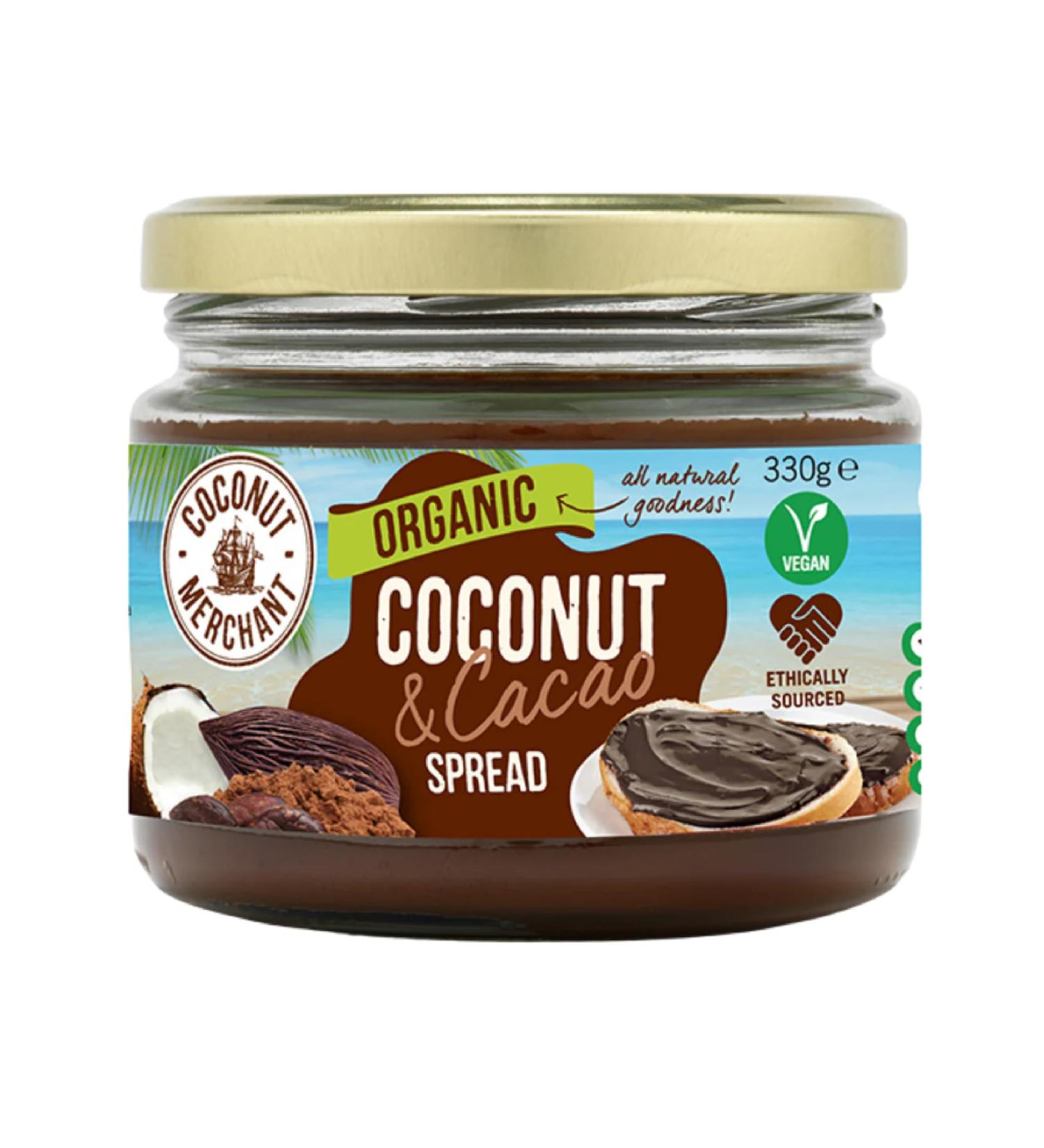 Coconut Merchant Organic Coconut Jam with Cacao | Vegan Friendly Gluten Free and Dairy Free | Ethically Sourced - Buy Online on GoSupps.com