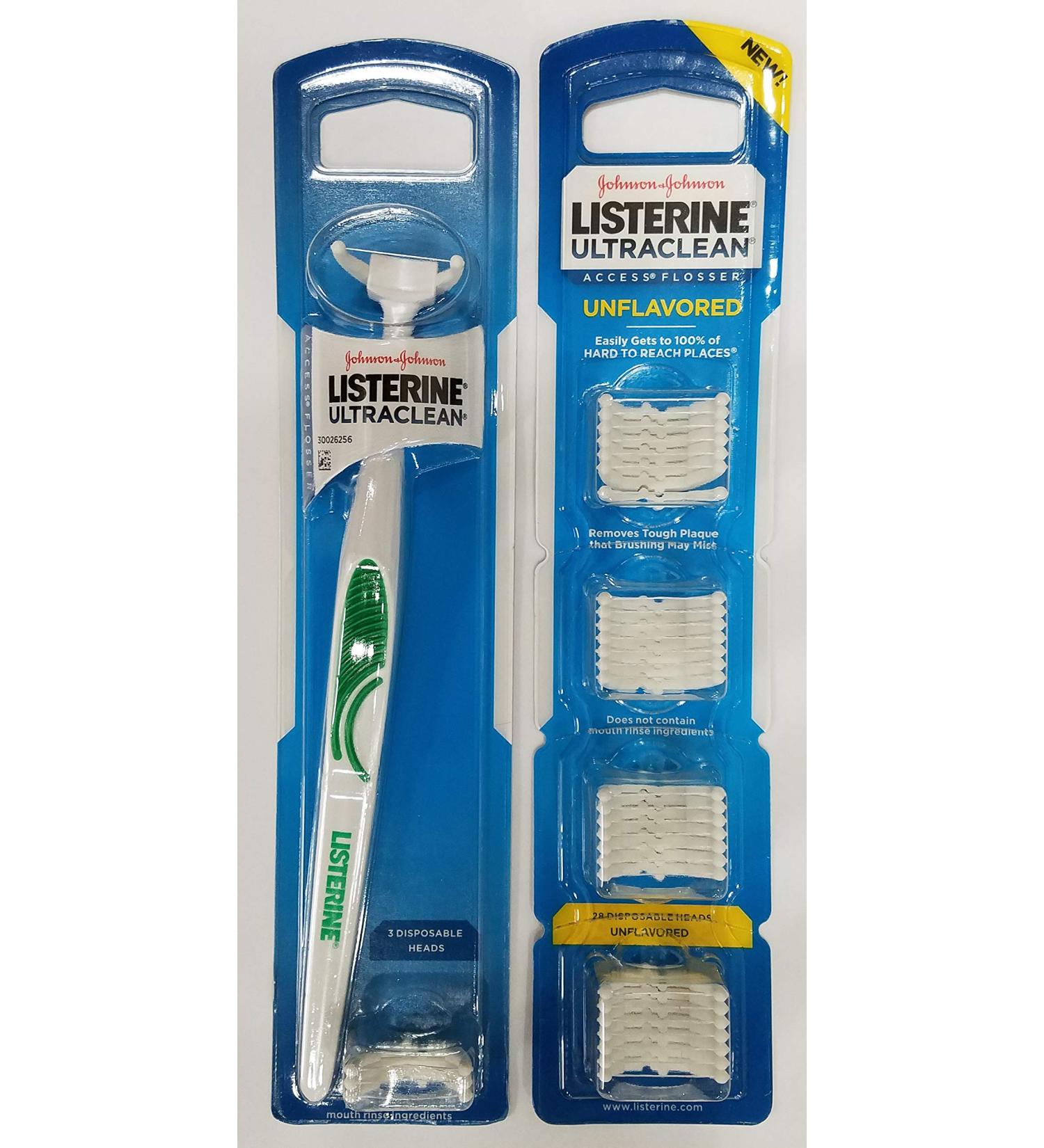 UltraClean Access Flosser - Unflavored with 32 Disposable Snap-On Heads | International Shipping Available - Buy Online on GoSupps.com