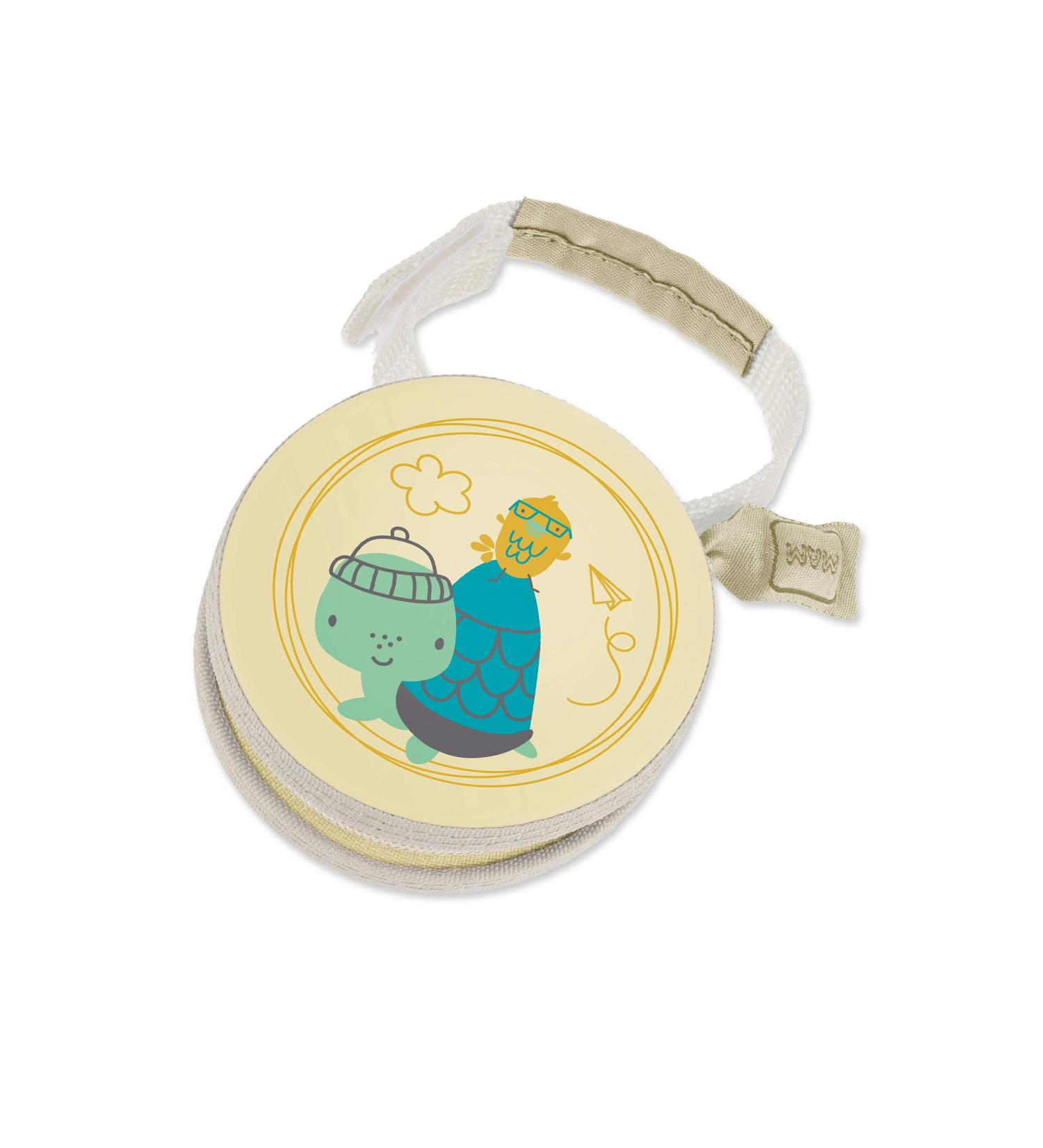 MAM Pod Dummy Bag - Turtle Yellow/Tortoise - Convenient Storage for 2 Dummies with Velcro Fastener - Buy Online on GoSupps.com