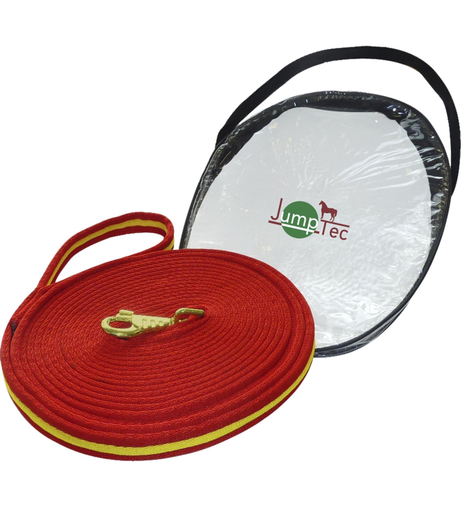Jumptec 520108 Padded lunge line 8 m red / yellow