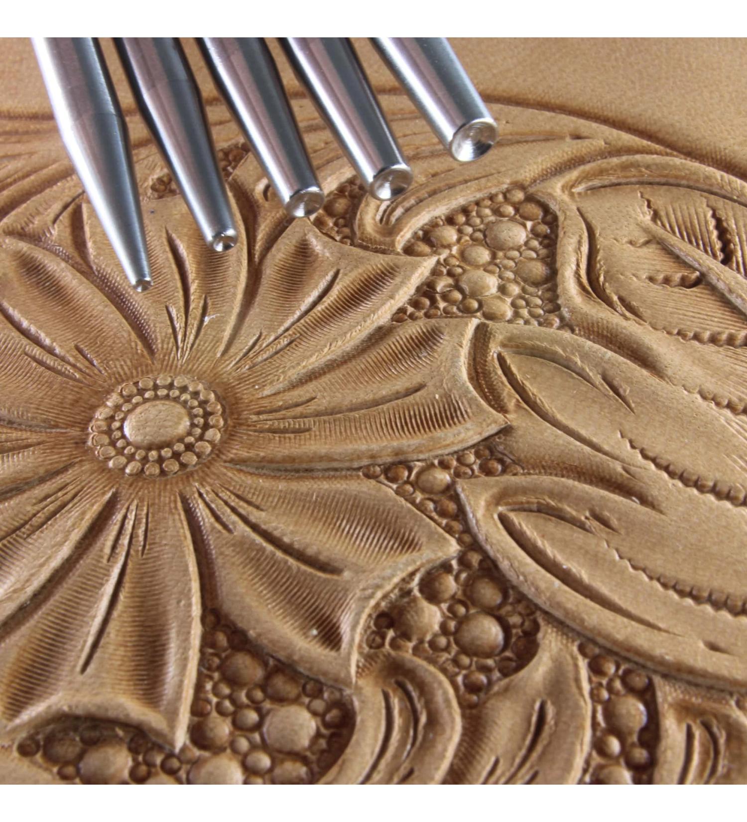 Seeder Leather Stamps Set - 5 Stainless Steel Tools by Zhong Jiang - Buy Online on GoSupps.com
