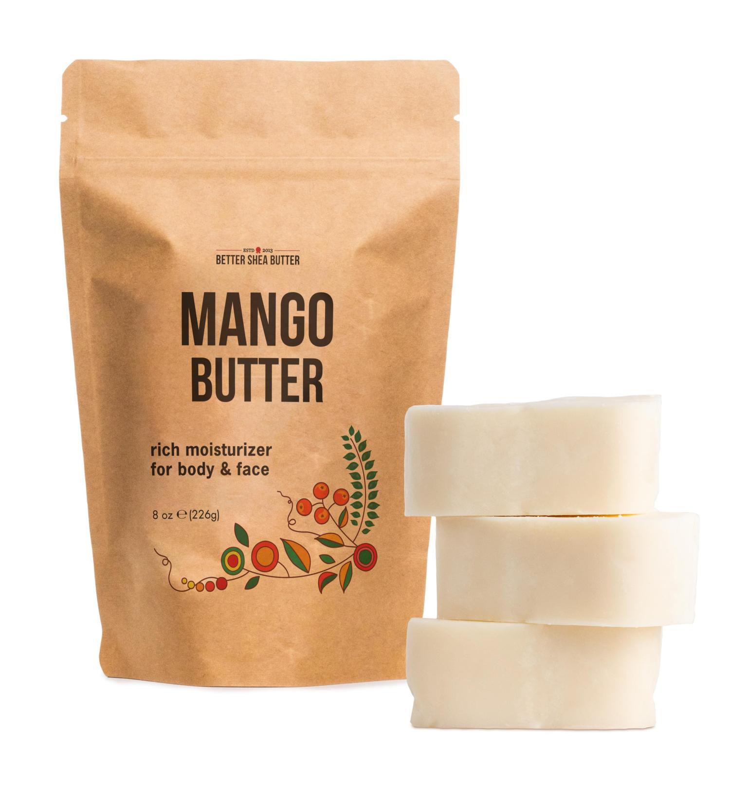 Better Shea Butter Beurre De Mangue Pure & Frais Incroyable Hydratante Utiliser Seul Ou En Diy Corps Beurres Savons Lotions Et Plus Briquet Coh rence Unscented 8 Oz - Buy Online on GoSupps.com