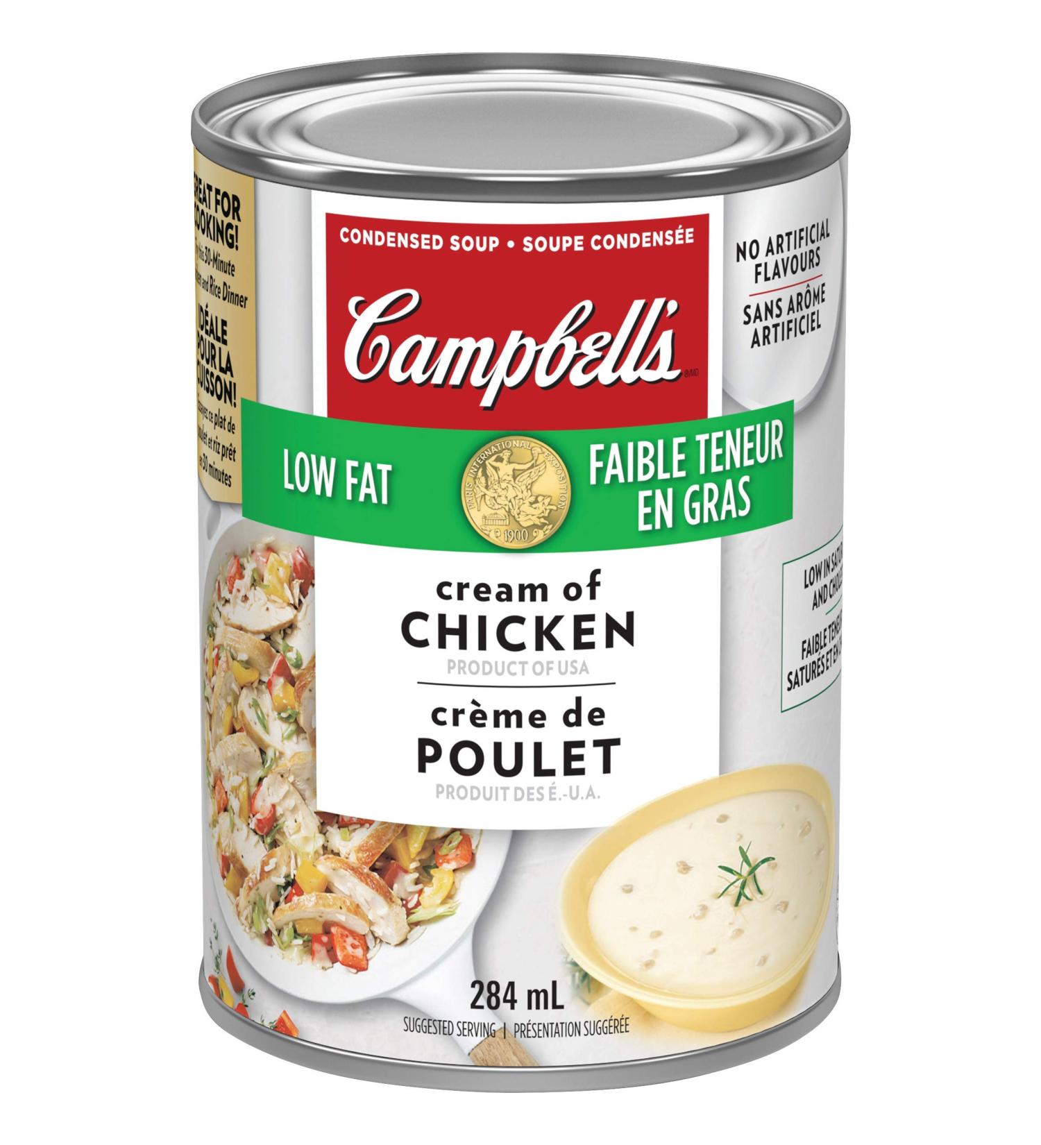 Campbell's Low Fat Cream of Chicken Soup 284 mL 284 ml (Pack of 1) - Buy Online on GoSupps.com