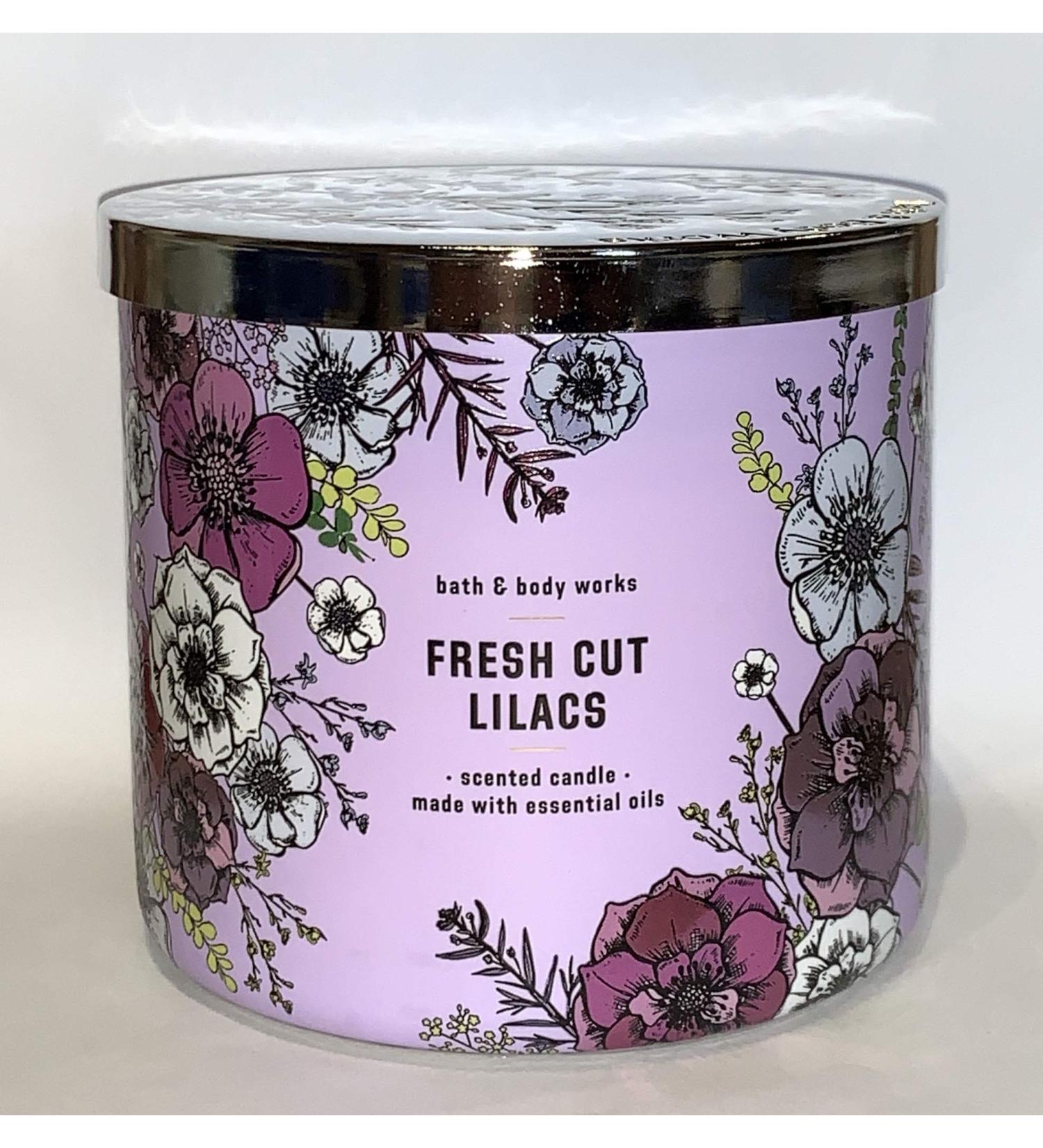 Fresh Cut Lilacs 3 Wick Candle 14.5 oz. New 2020