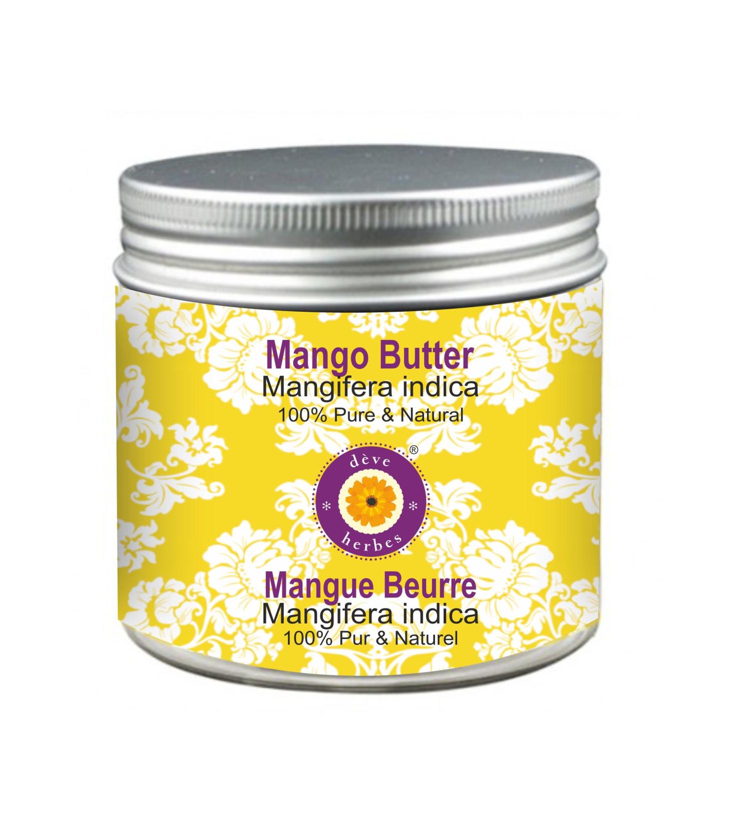 Buy d ve herbes Mango Butter (Mangifera Indica) - Natural Therapeutic Grade 50gm | International Shipping Available - Buy Online on GoSupps.com