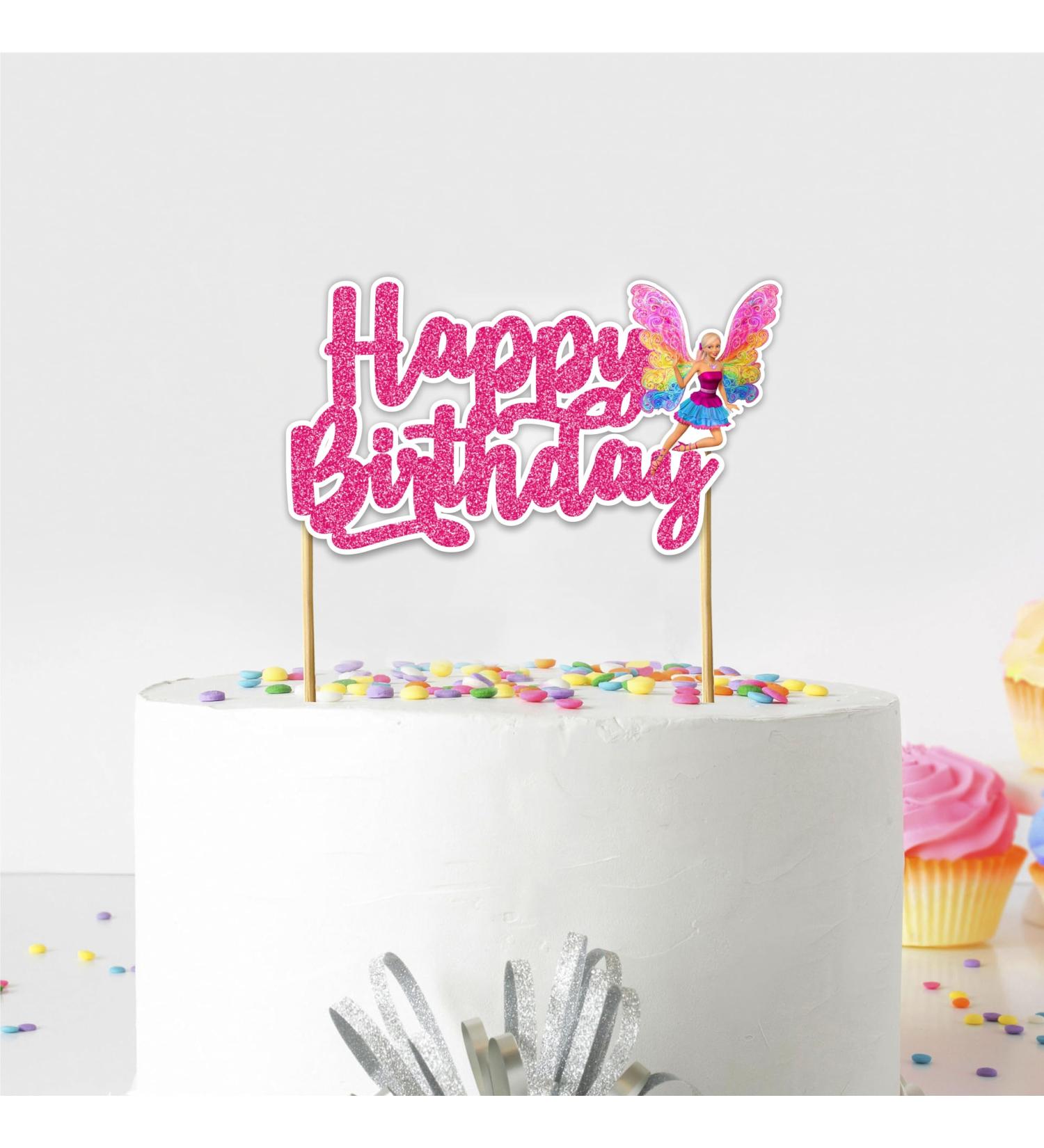 Seyal Barbe Happy Birthday Cake Topper - Buy Online on GoSupps.com