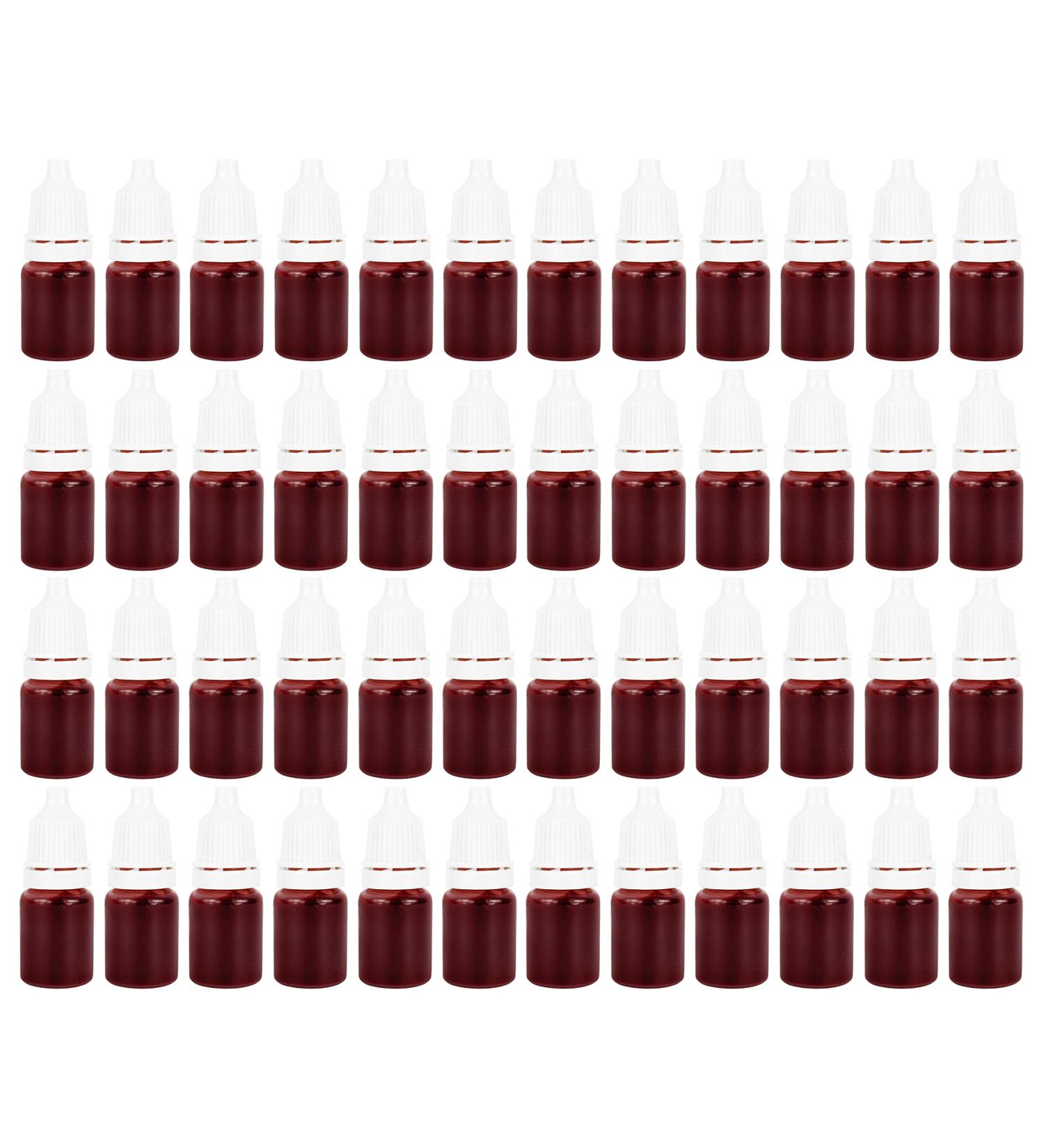 Set of 48 Halloween Fake Blood Capsules! 240ml (Over 8 Ounces!) of Halloween Costume Fake Blood for Wearing and Decoration! (8)