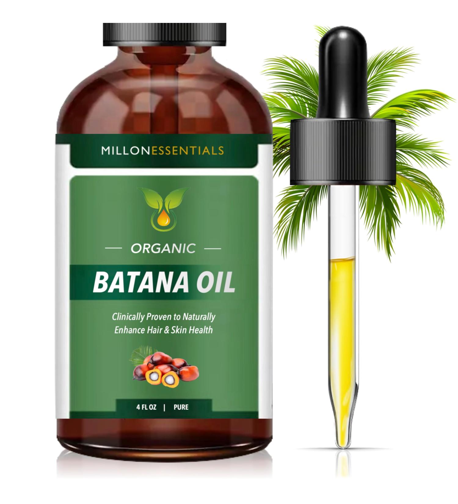 4 oz Pure Organic Batana Oil for Hair Growth & Skin Wellness | Nourishing Treatment from Honduras | Natural Shine & Moisturizing for Men & Women - Buy Online on GoSupps.com