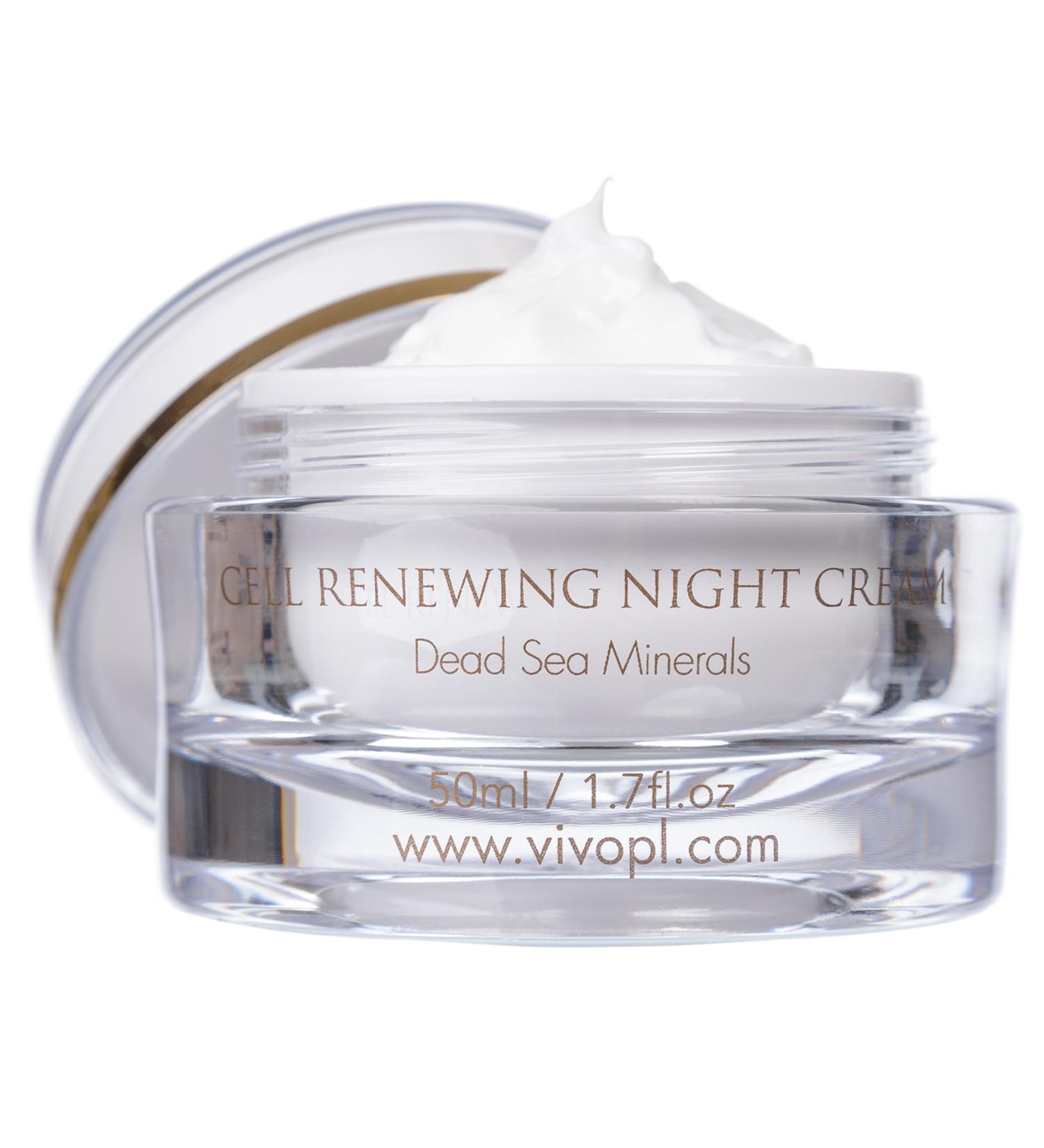 Vivo Per Lei Dead Sea Night Cream - Anti-Aging Moisturizer for Youthful Skin | 1.7 Fl Oz Shea Butter Night Cream - Buy Online on GoSupps.com