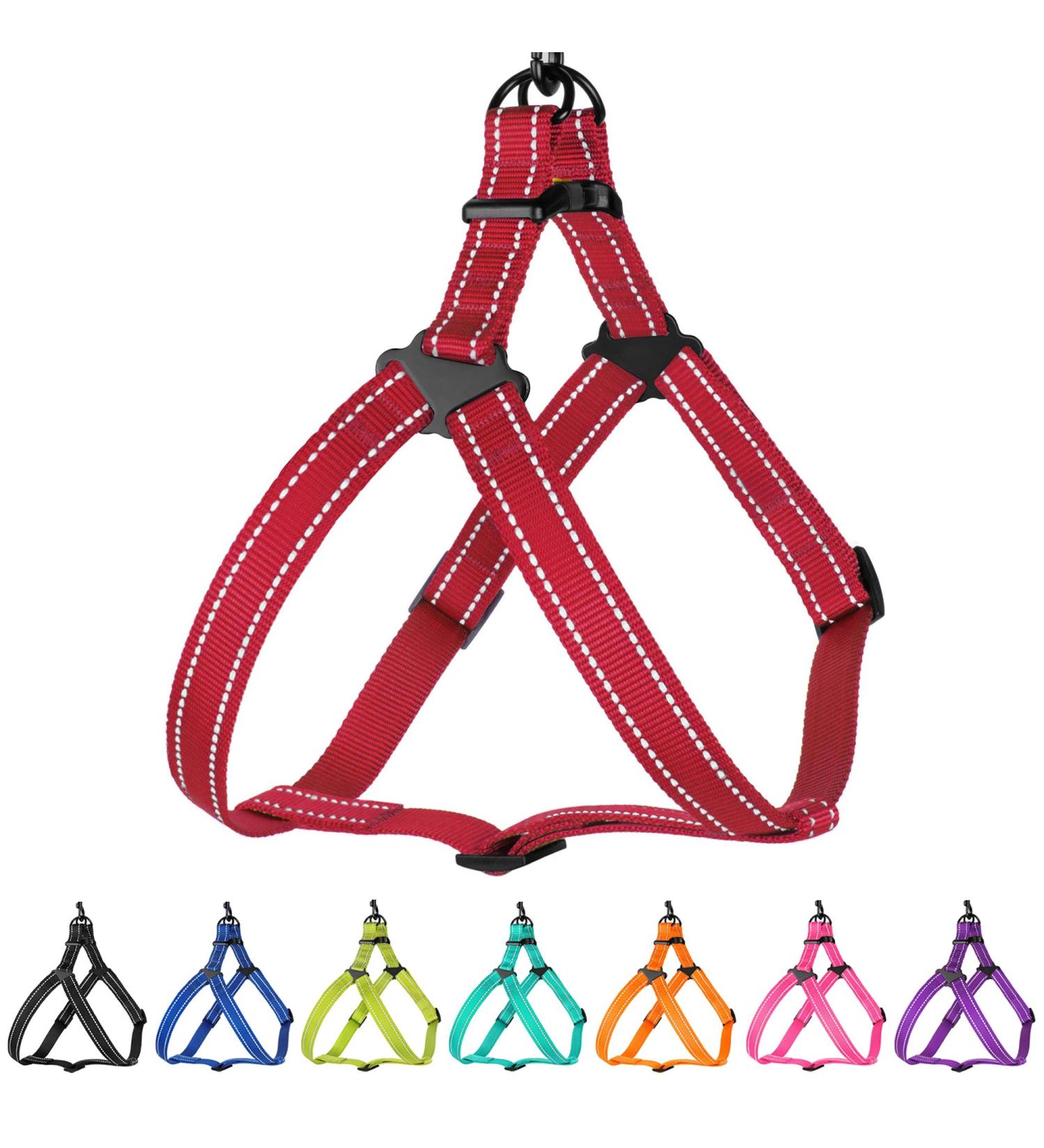 Buy Collardirect Adjustable Reflecting Dog Harness - Sizes S M L - Outdoor Walks for Dogs & Puppies - Available in Pink Black Red Purple Mint Green Orange Blue - Buy Online on GoSupps.com