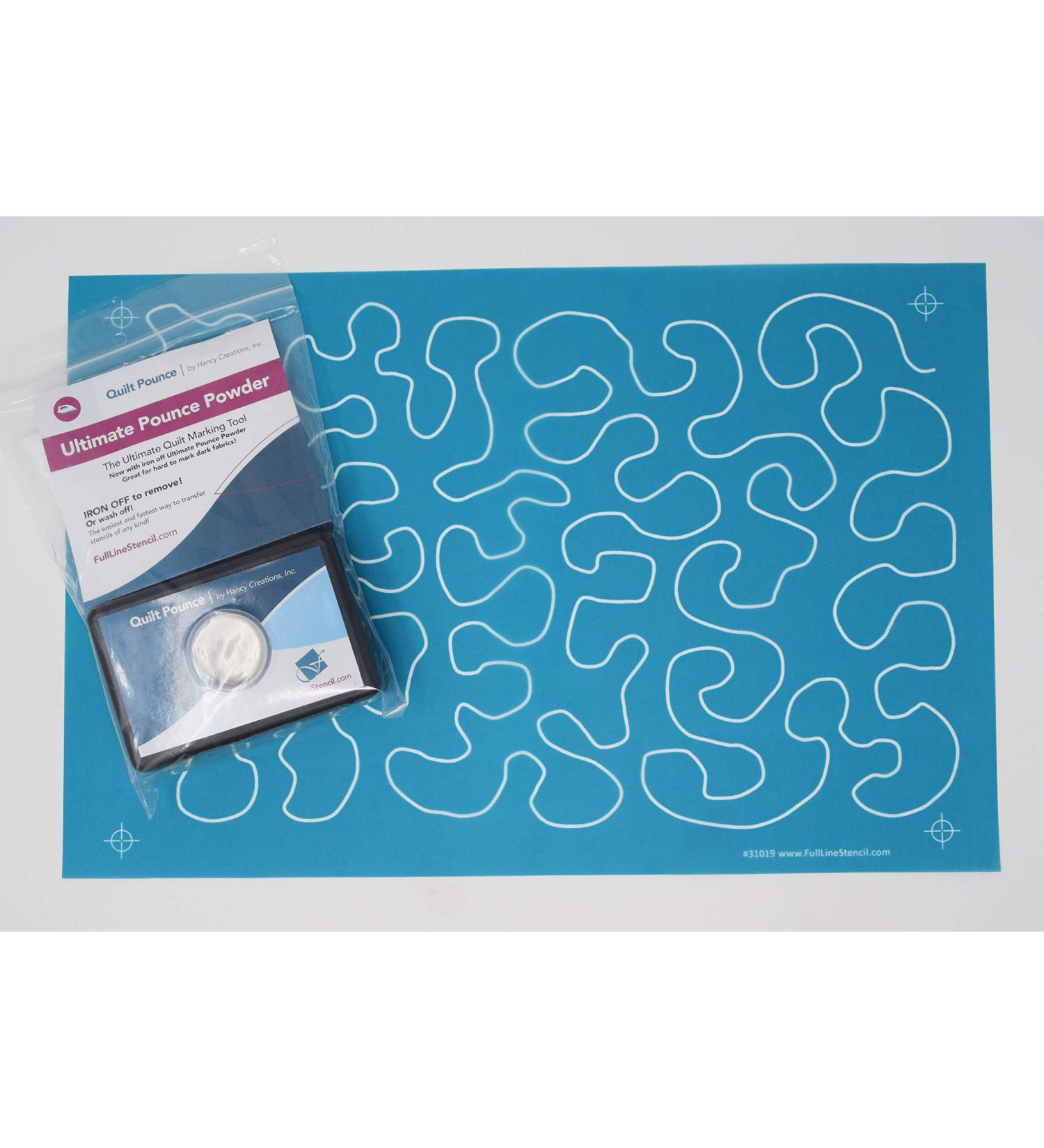 Full Line Stencil Beginners Choice Bundle with Pounce Pad and White Ultimate Iron Off Chalk - 31019 Large Stipple Meander (QPU 31019) - Buy Online on GoSupps.com