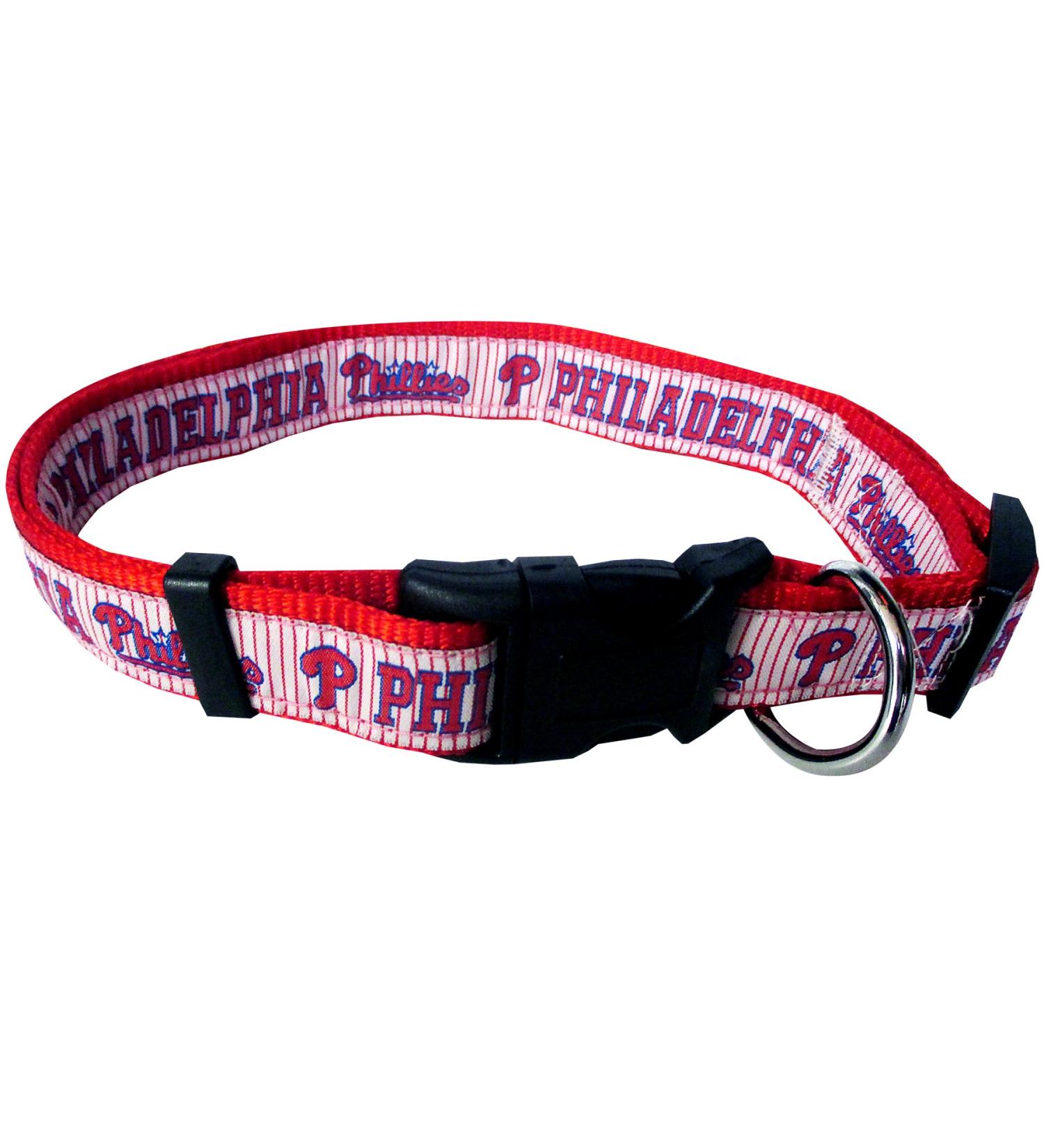 MLB Philadelphia Phillies Dog Collar - Large (Neck 14-24, Strap Width 1) - Buy Online on GoSupps.com