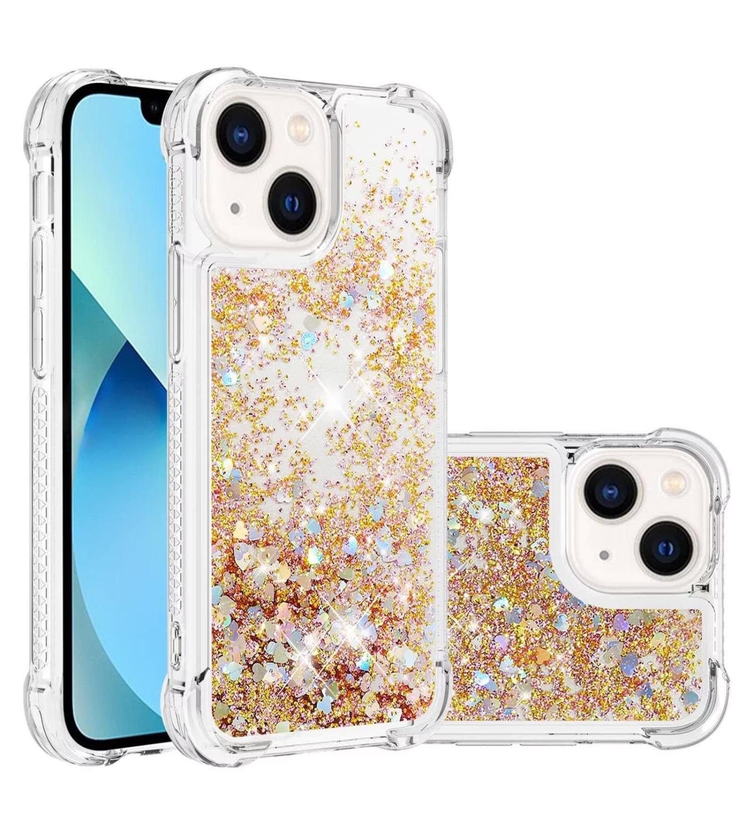 Tivenfezk Nadoli Glitzer Treisand Shell for iPhone 15 | Shockproof Silicone TPU Bumper Cover - Transparent Protective Case - Buy Online on GoSupps.com