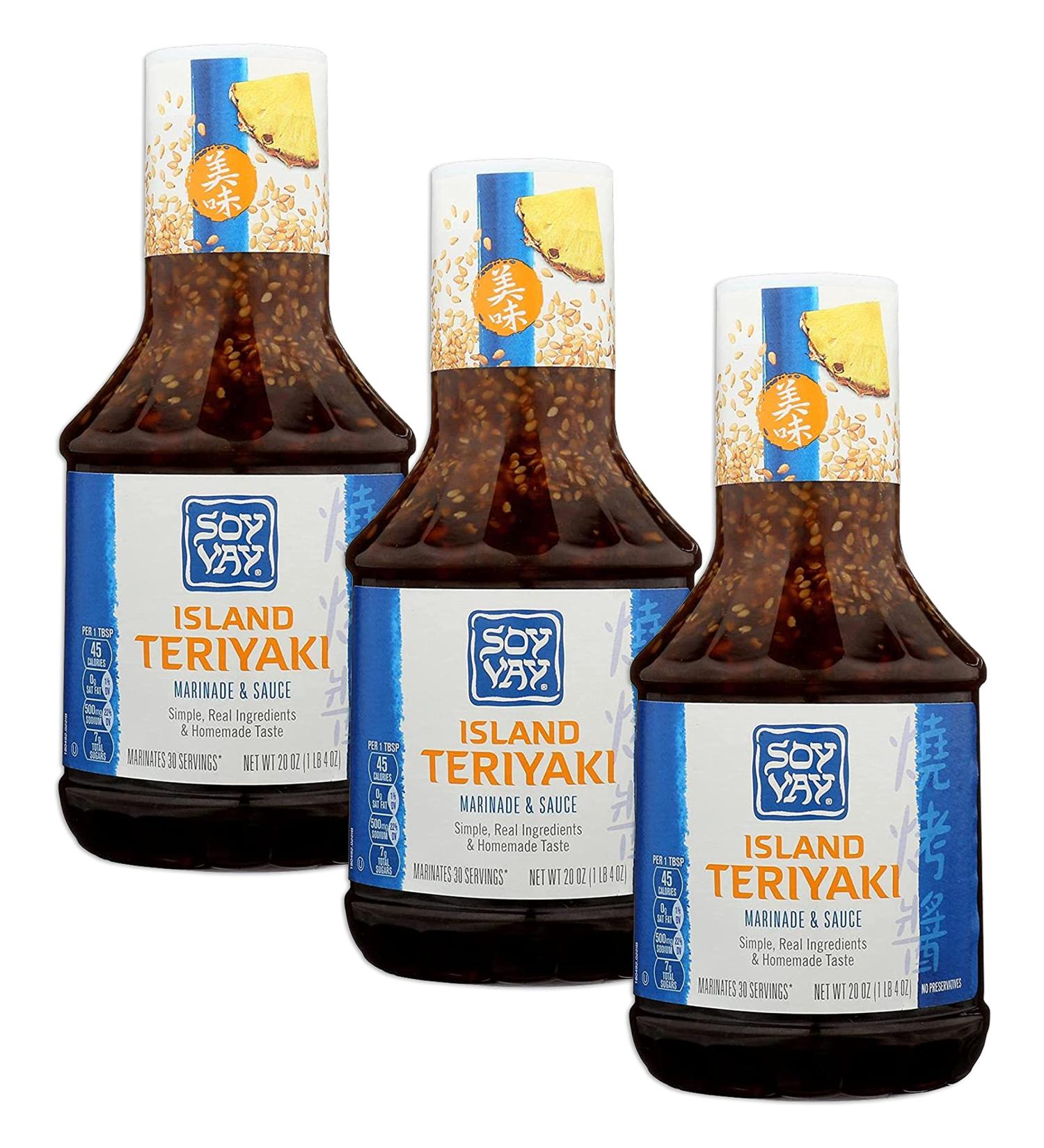 Soy Vay Island Teriyaki 60 OZ - Delicious Teriyaki Sauce Pack - Buy Online on GoSupps.com