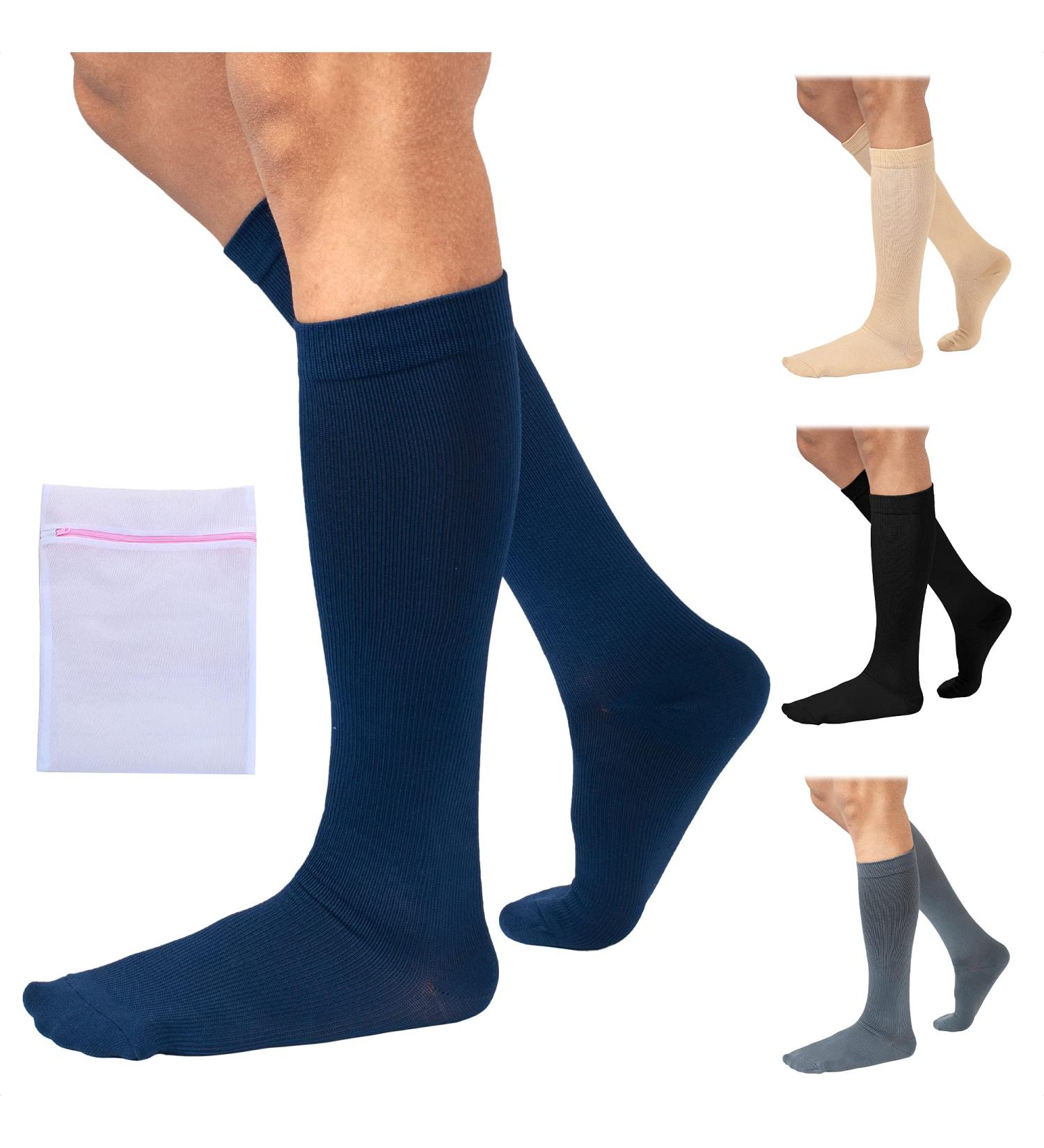 360 RELIEF - Flight Compression Socks Supports | Blood Circulation Travel Work L-XL Blue - Buy Online on GoSupps.com