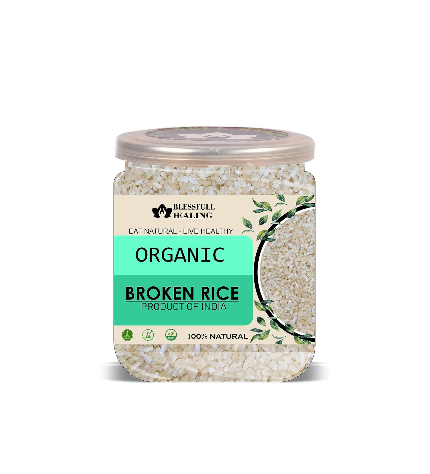 Blessfull Healing Organice Broken Rice 1 lb (453 Gram) - Buy Online on GoSupps.com