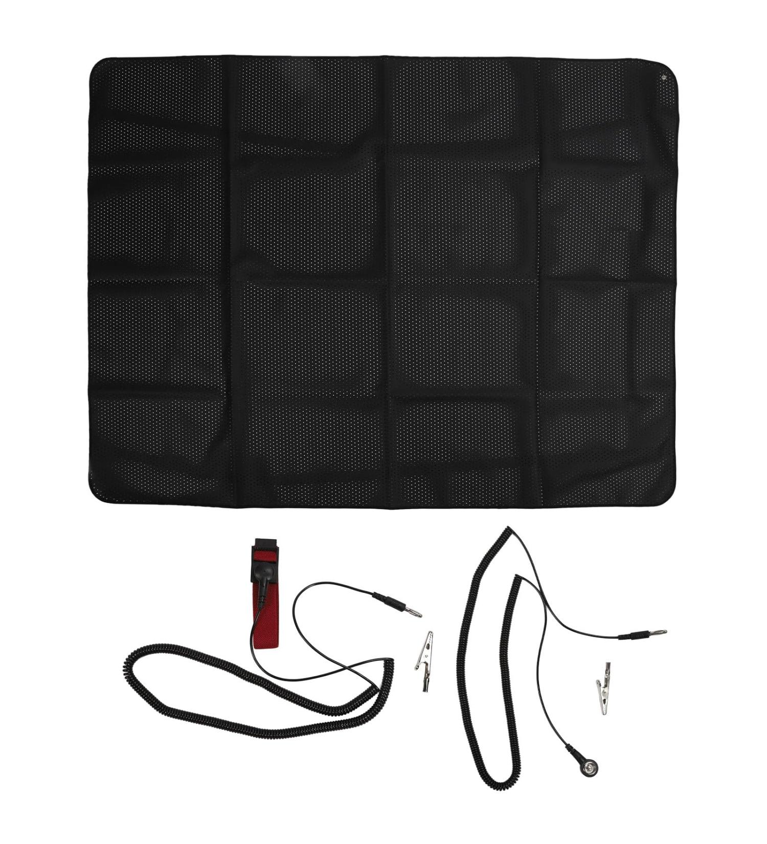 Large Grounding Mat Set 54.3 x 70.9 - EMF Recovery & Sleep Improvement | Universal Grounding Pad with Bracelets | International Shipping Available - Buy Online on GoSupps.com