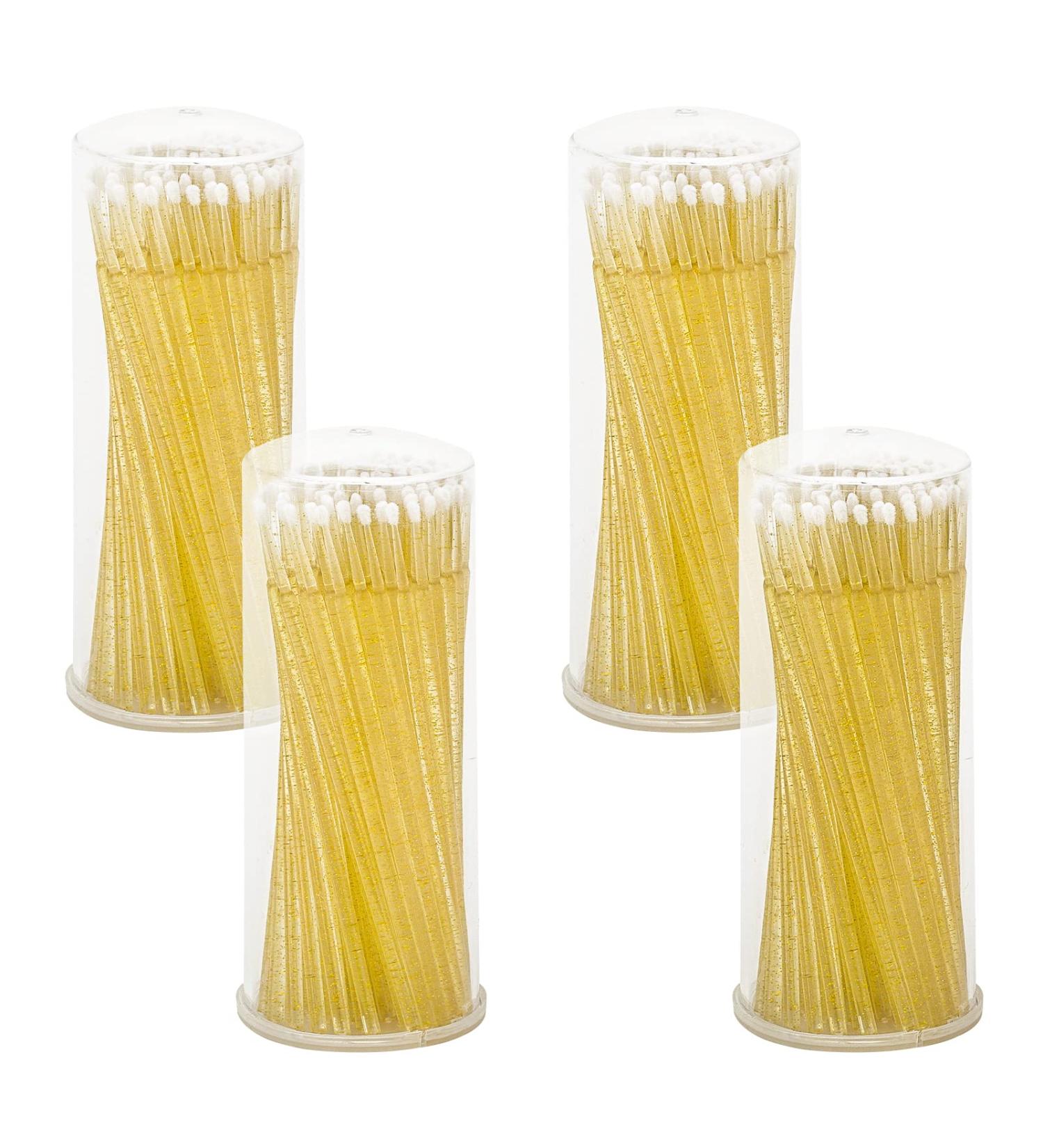 G2PLUS 400PCS Crystal Gold Disposable Micro Applicators for Eyelash Extensions - Perfect for Crafting - Buy Online on GoSupps.com