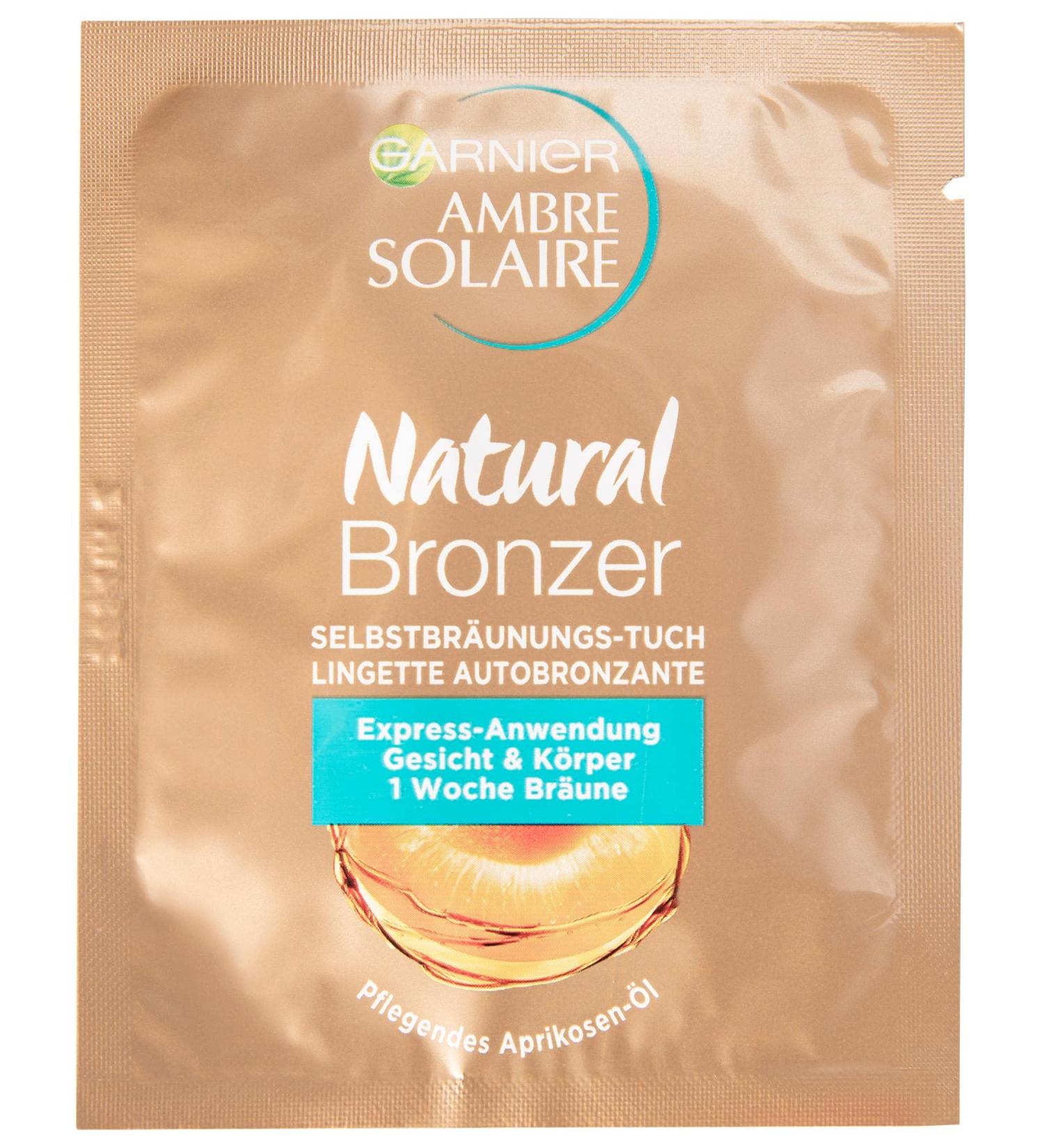 Garnier Browning Cloth - Instant Self-Tanner for On-the-Go Refreshment | Ambre Solaire Natural Bronzer | 1 Piece - International Shipping Available - Buy Online on GoSupps.com