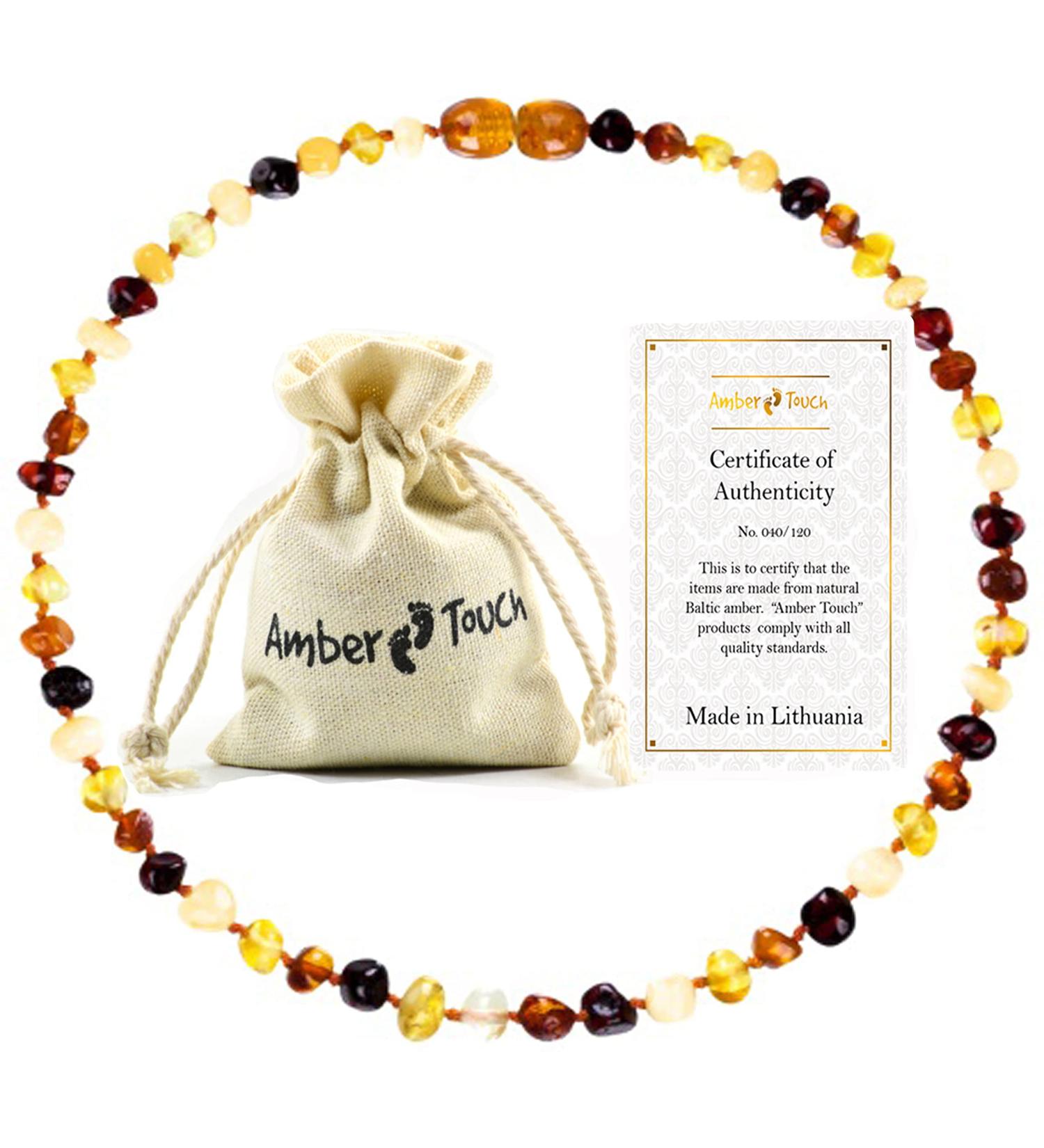 Baltic Amber Necklace 13 inch - Genuine Unisex Jewelry from Baltic Region - Buy Online on GoSupps.com