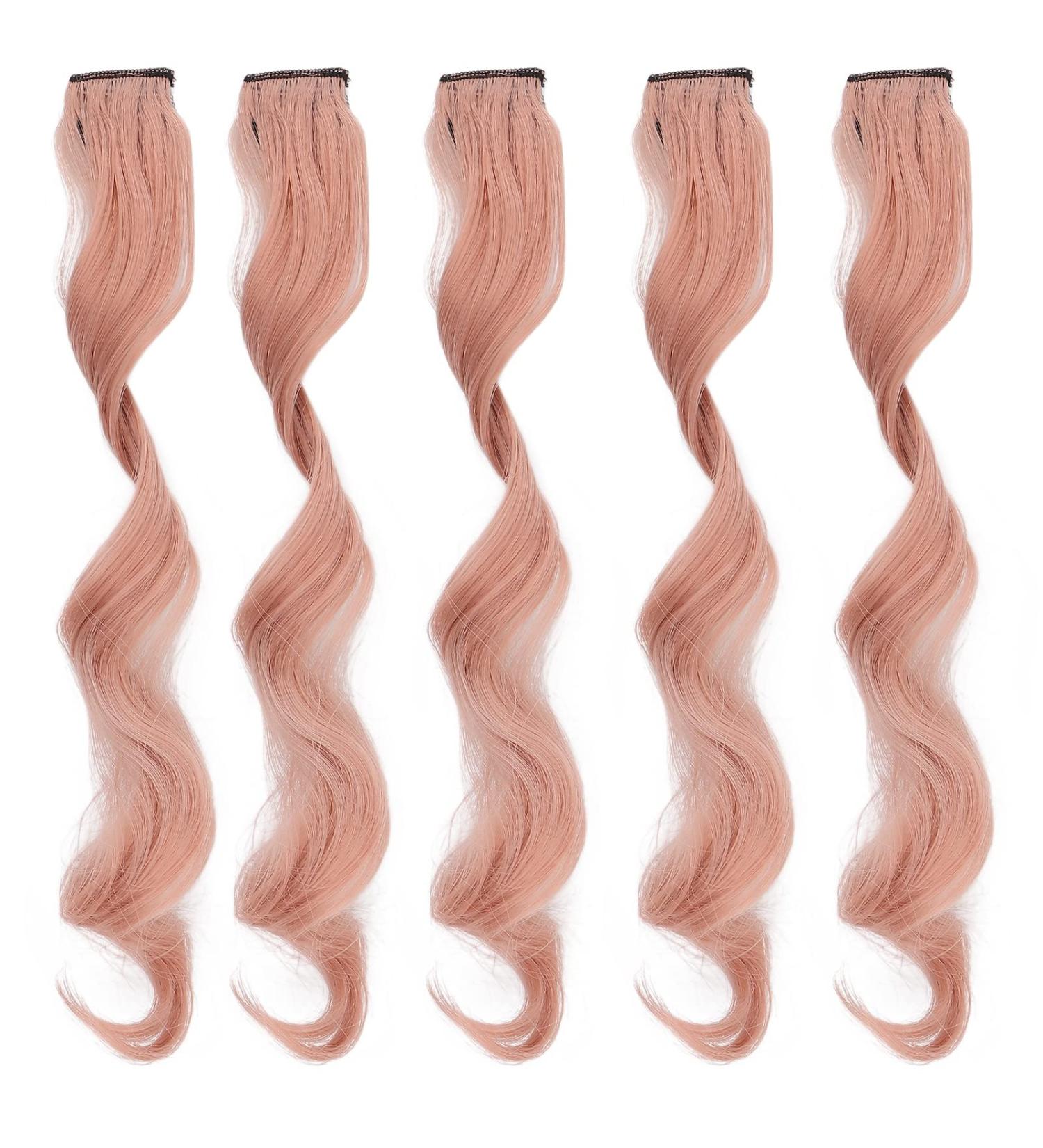 Buy 5 Colored Clip-In Hair Extensions - 21.7 Fashionable Synthetic Highlights for Women & Girls - Buy Online on GoSupps.com