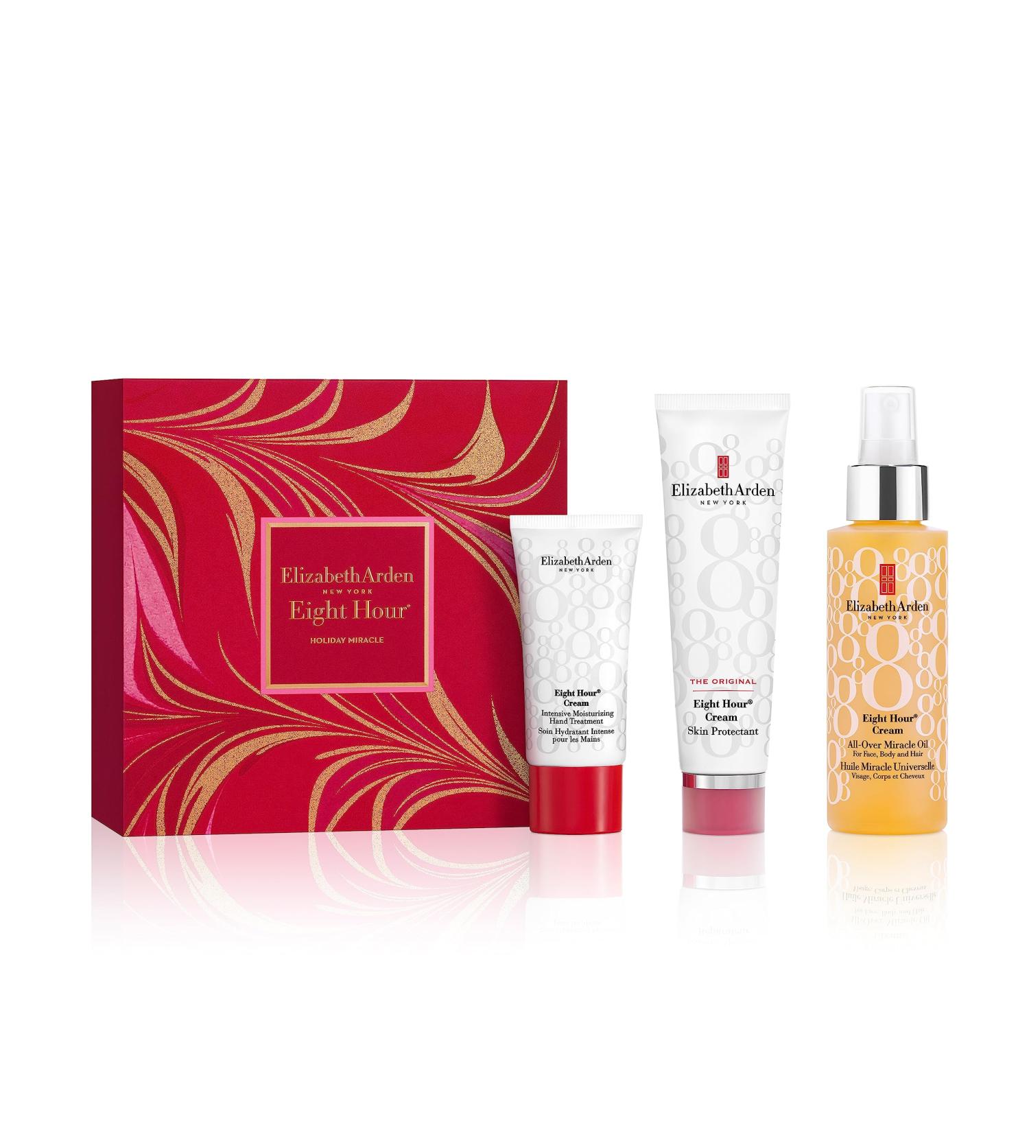 Elizabeth Arden HOLIDAY MIRACLE Eight Hour 3-piece Set (Worth 72.20) skincare gifting for women - Buy Online on GoSupps.com