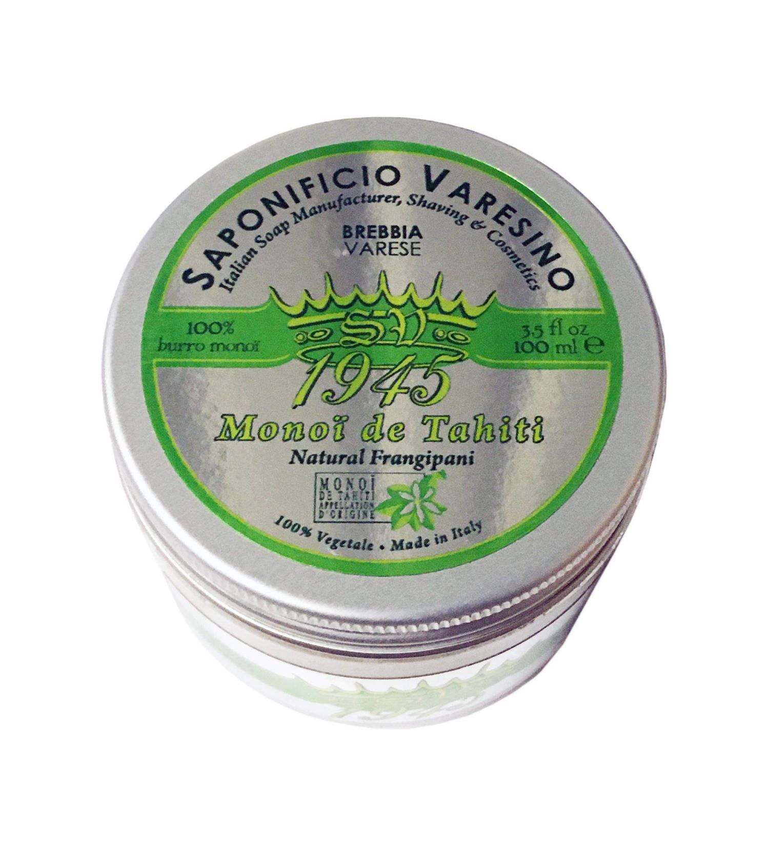 Pre-Shave Shea Butter Soap Varesino Monoi and Frangipani 100gr.