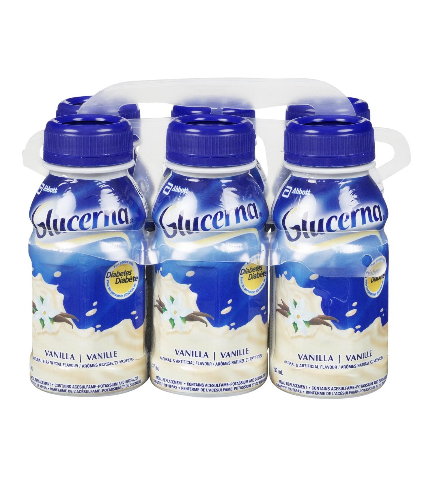 Glucerna Nutritional Drink Meal Replacement Shakes Complete Balanced Nutrition For People With Diabetes Vanilla 6 x 237-mL Bottles Vanilla 237 ml (Pack of 6) - Buy Online on GoSupps.com