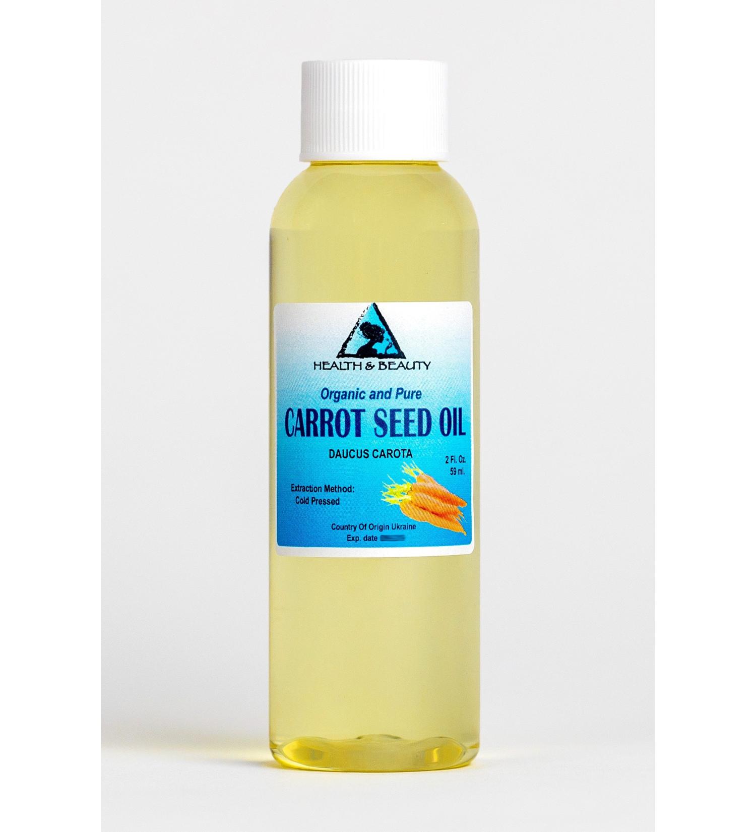 Carrot Seed Oil Organic Carrier Cold Pressed Natural Fresh 100% Pure 2 oz 59 ml - Buy Online on GoSupps.com