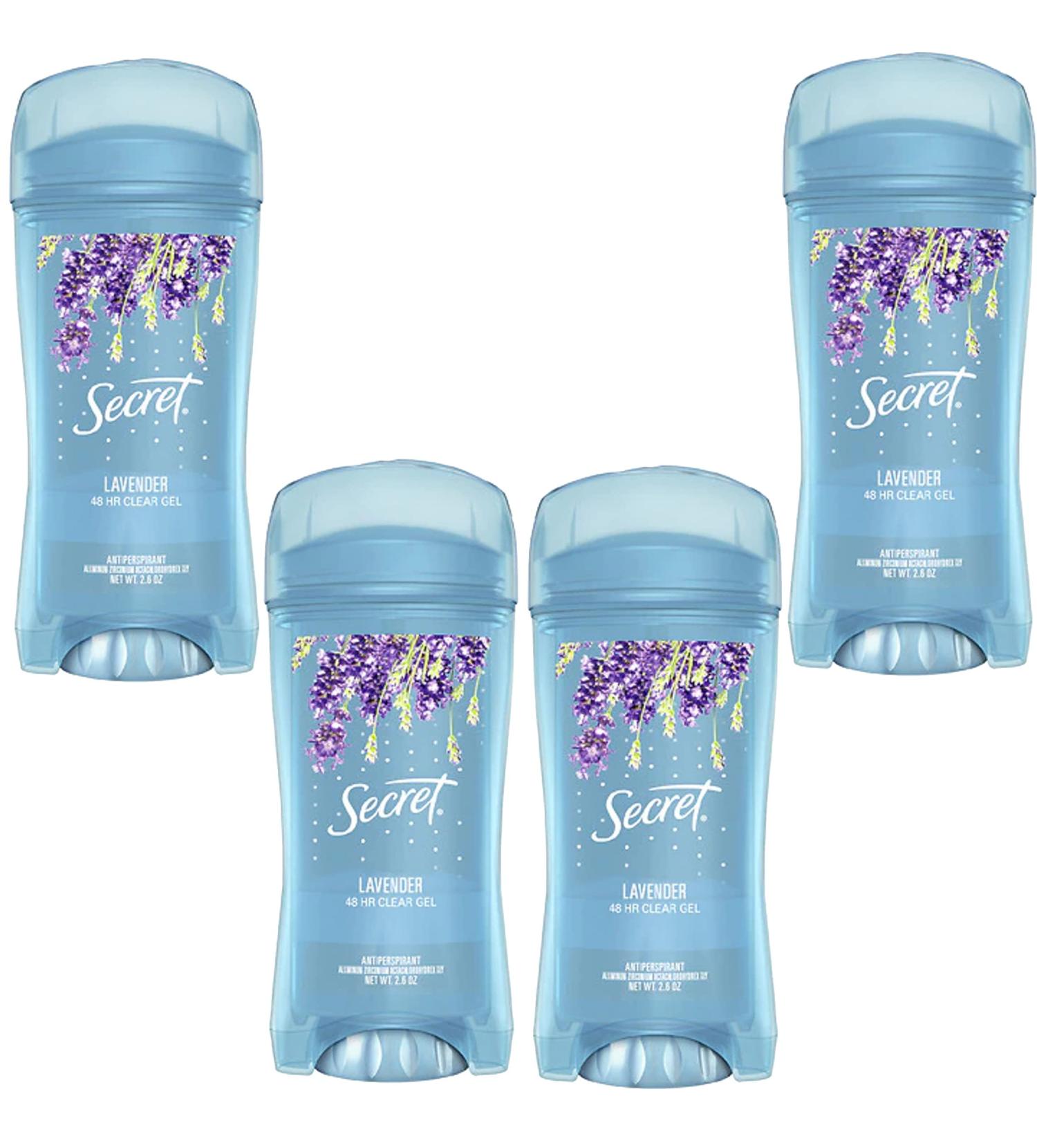 Secret Luxe Lavender Invisible Solid Deodorant 2.6 oz - Pack of 4 - Buy Online on GoSupps.com