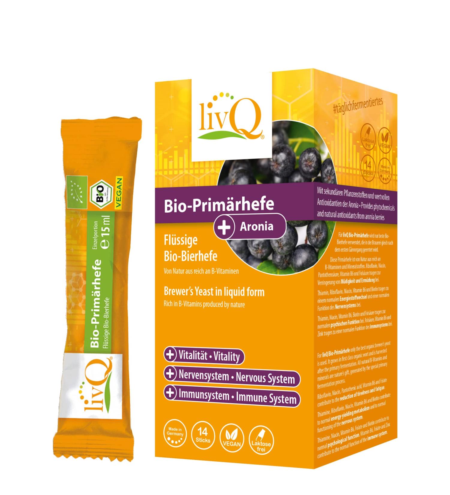 Livq Bio-Prim rhefe Aronia Superfood Liquid | Organic Immune Booster Vegan & Lactose-Free 210ml - Buy Online on GoSupps.com