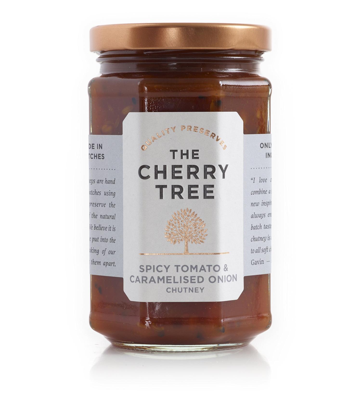 Spicy Tomato Chutney with Caramelized Onions - Premium Gourmet Chutney - 320g | The Cherry Tree - Buy Online on GoSupps.com