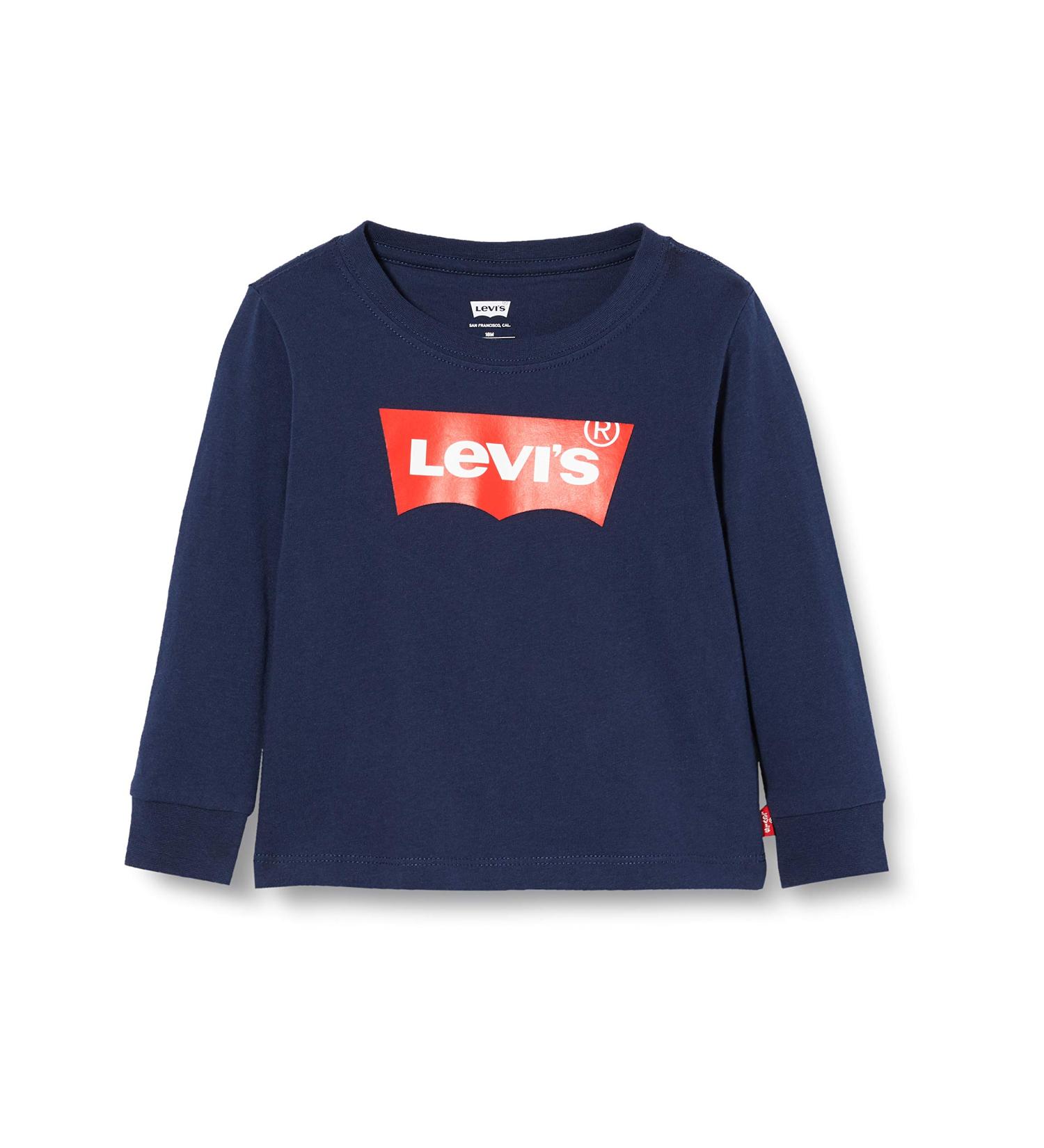 Levi's Kids Baby Boys 6 Months Dress Blues Long Sleeve Batwing Tee - Buy Online on GoSupps.com