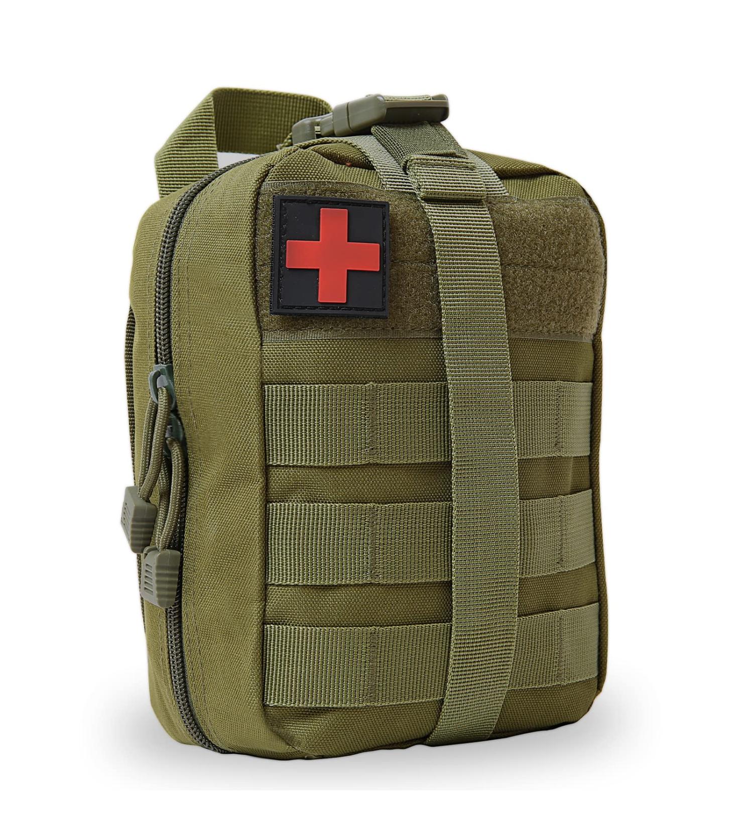 Buy Bituor Waterproof Tactical First Aid Pocket Kit - Molle EMT Pouch for Camping Travel & Adventure (Green) - Buy Online on GoSupps.com