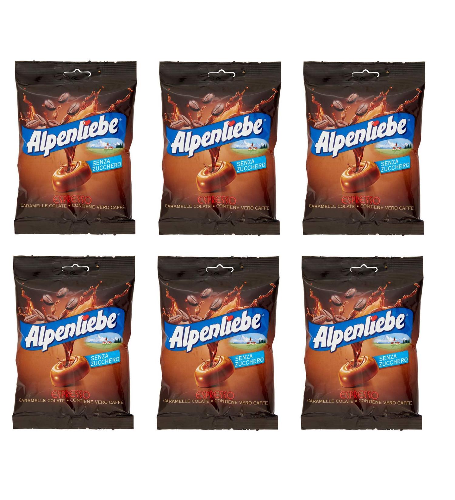 Perfetti Van Melle Colate Sugar-Free Espresso Perfettis Candies with Real Sugar-Free Coffee (6 x 80g)