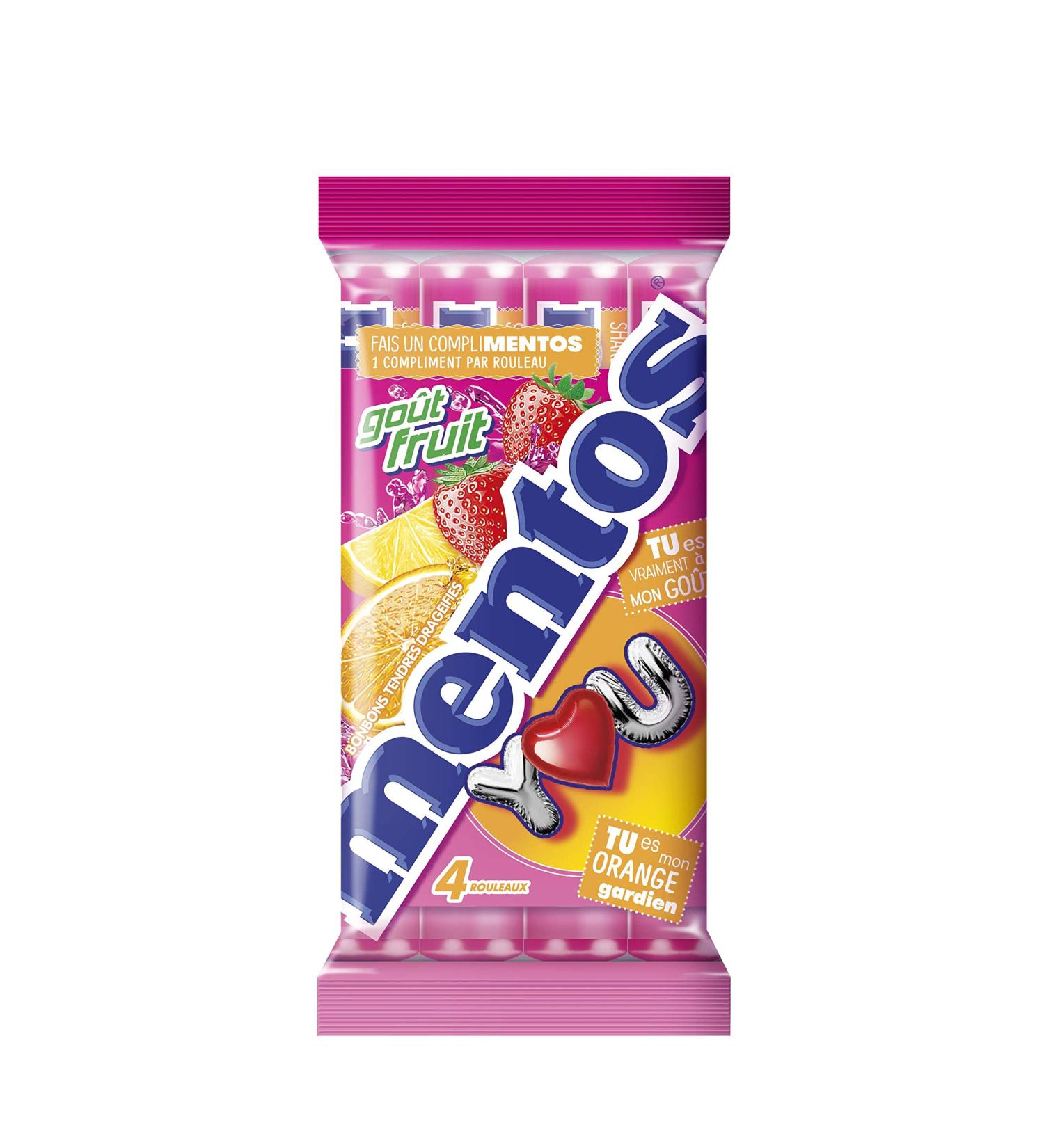 Pack of 4 Mentos Fruit rolls - Buy Online on GoSupps.com