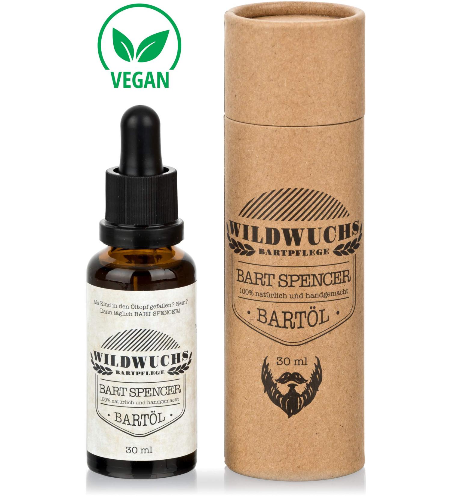 Wild Growth Beard Care - Natural Vegan Beard Oil with Argan Oil & Wood Fragrance | 30 ml - Buy Online on GoSupps.com