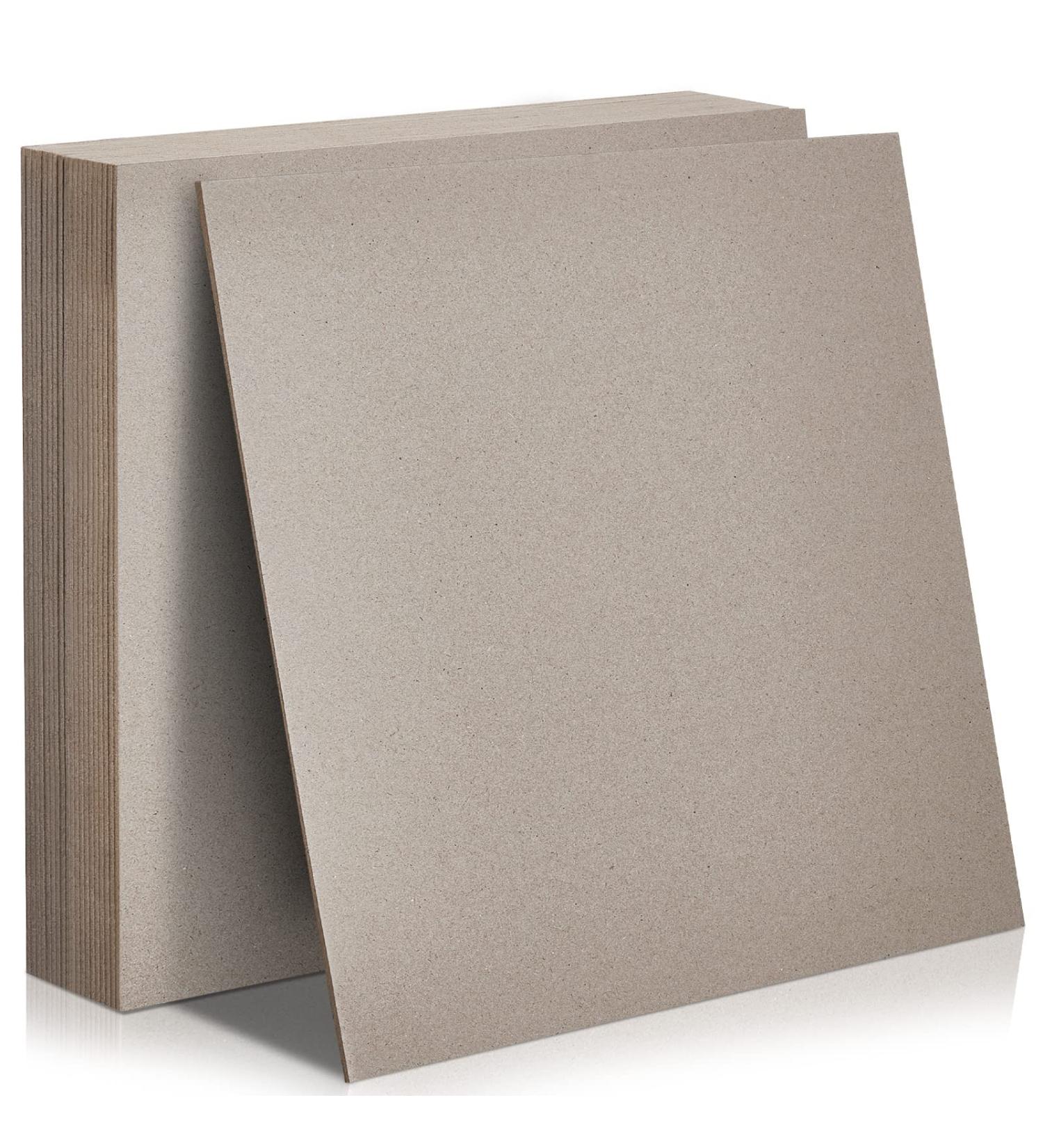 20 Pcs Kraft Heavy Duty Chipboard Sheets - 12 x 12 Inch 70PT Bookbinding Supplies - Buy Online on GoSupps.com