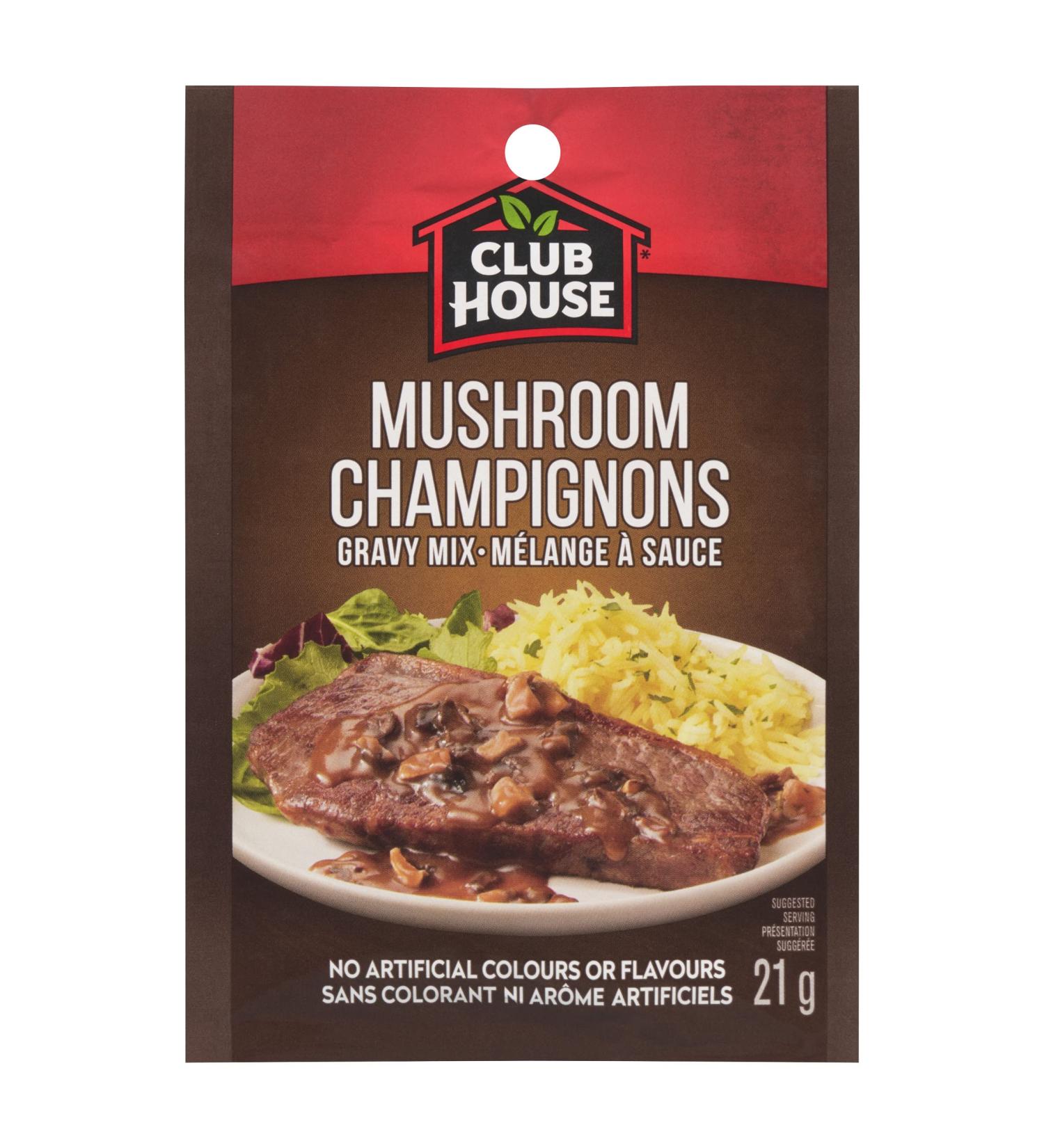 Club House Mushroom Gravy Mix 21g/0.7oz - Imported from Canada - Buy Online on GoSupps.com