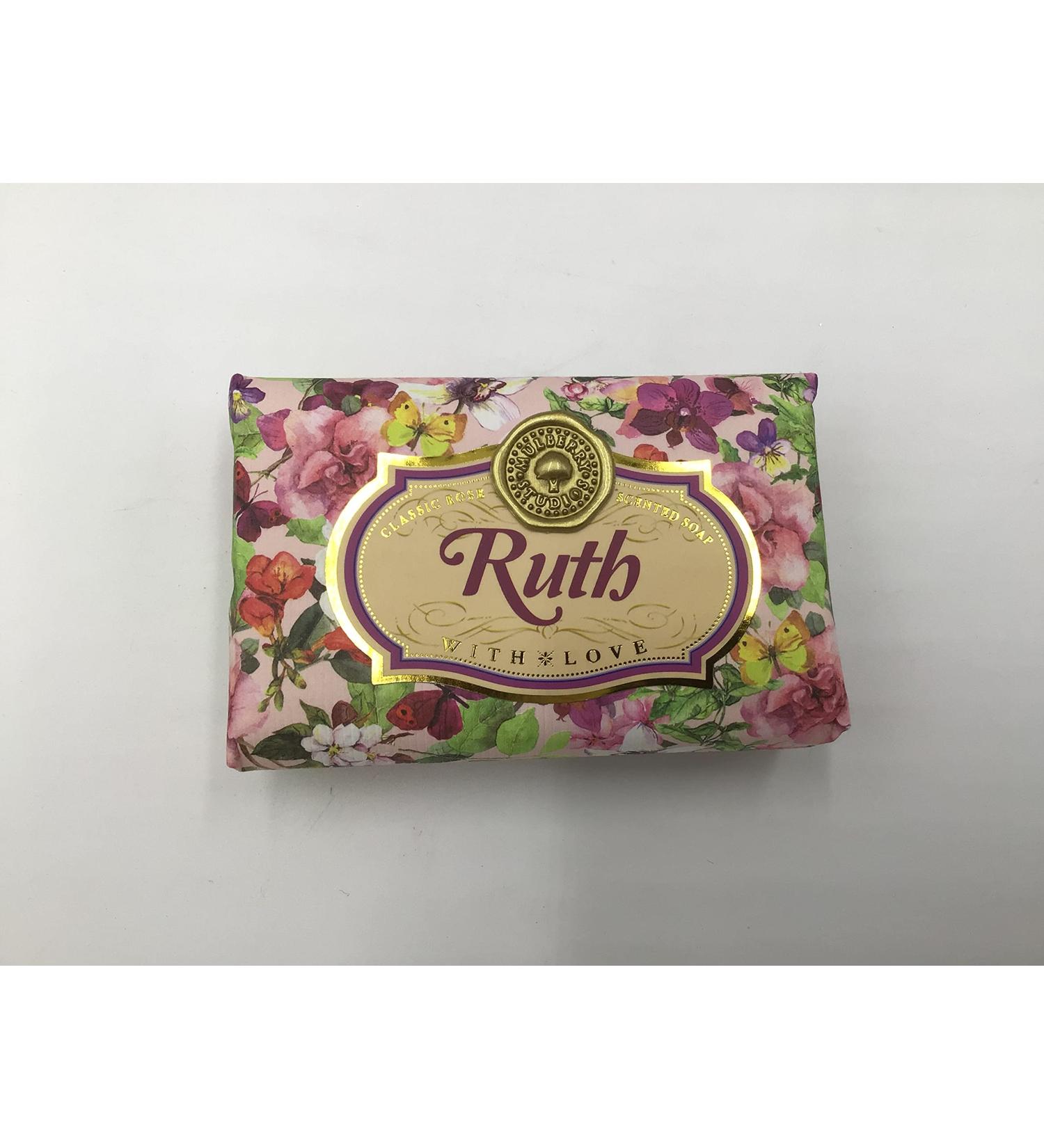 Ruth - Gift Soap Bar For Her Birthday Rose Scent Mum Grandmother Cleanser Lather Present Girl