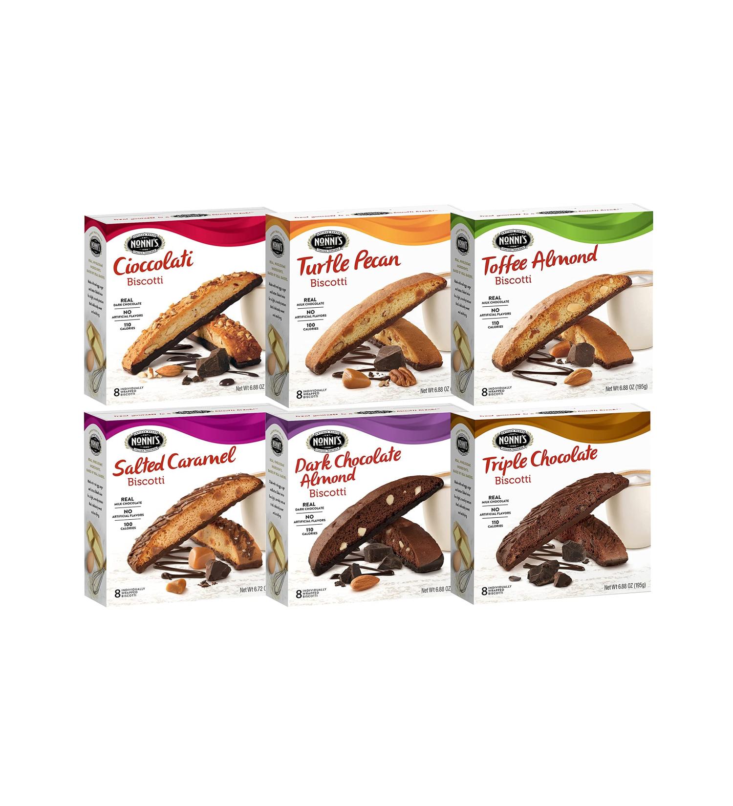 Nonni's Italian Biscotti Variety Pack - 6 Flavors - Individually Wrapped - Kosher - Buy Online on GoSupps.com