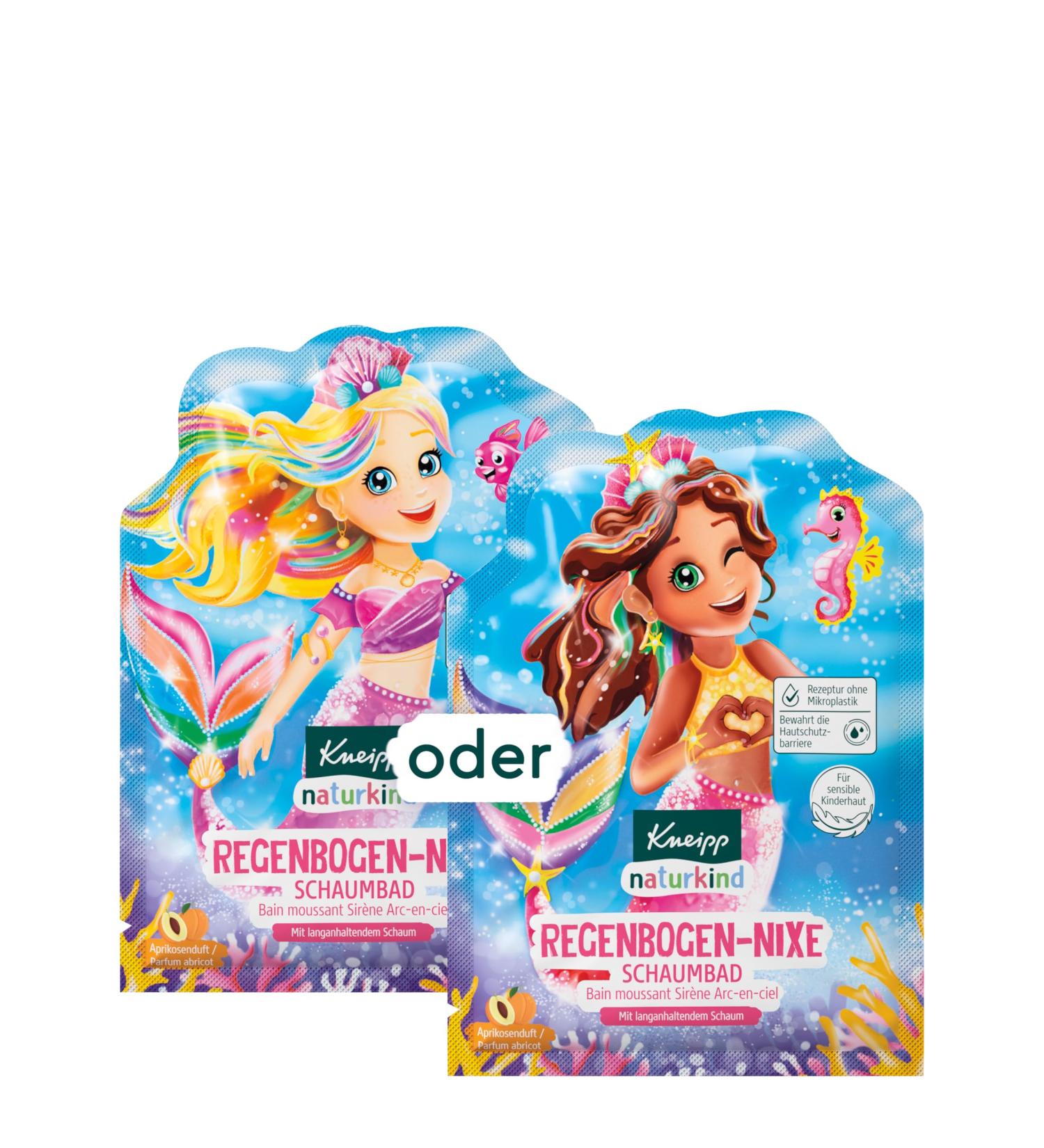 Kneipp Naturkind Nixe Rainbow Bubble Bath with Natural Apricot Extract for Children's Sensitive Skin 40 ml - Buy Online on GoSupps.com