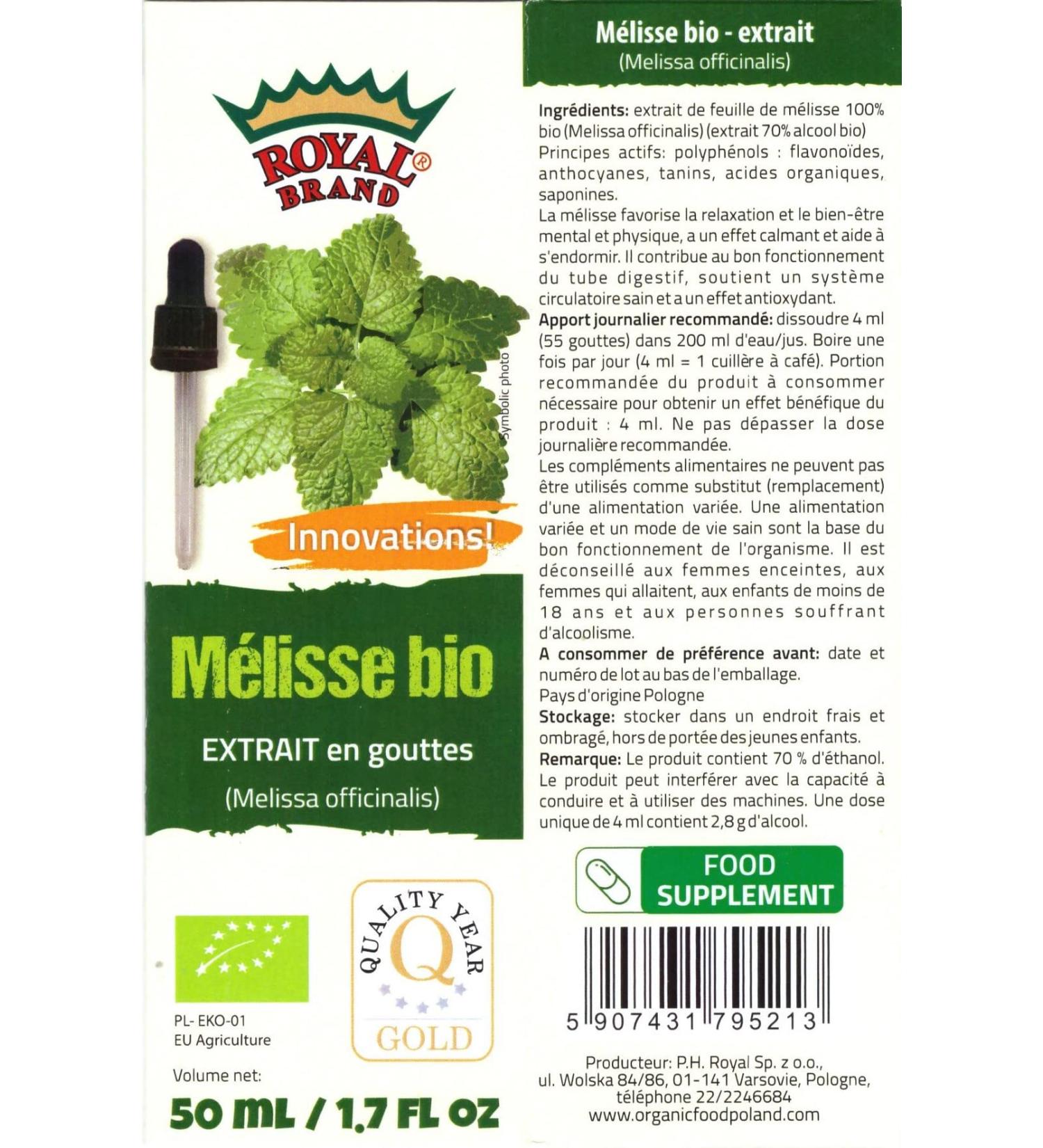 M lisse bio - extrait en gouttes / 50 ml / 1.7 fl oz