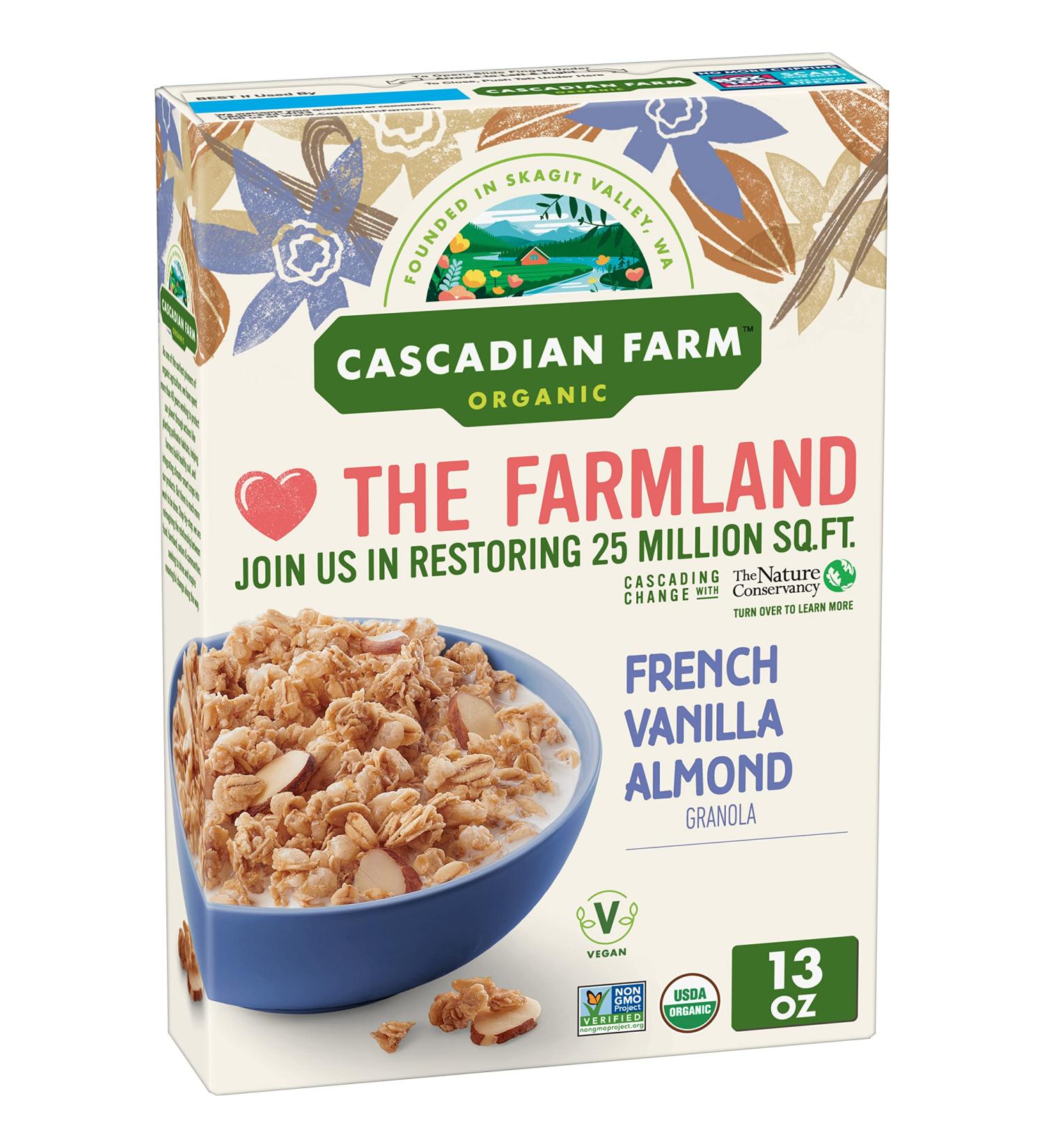 Buy Cascadian Farm Organic Granola - French Vanilla Almond Cereal, 13 oz (Pack of 6) | Healthy Snack - Buy Online on GoSupps.com