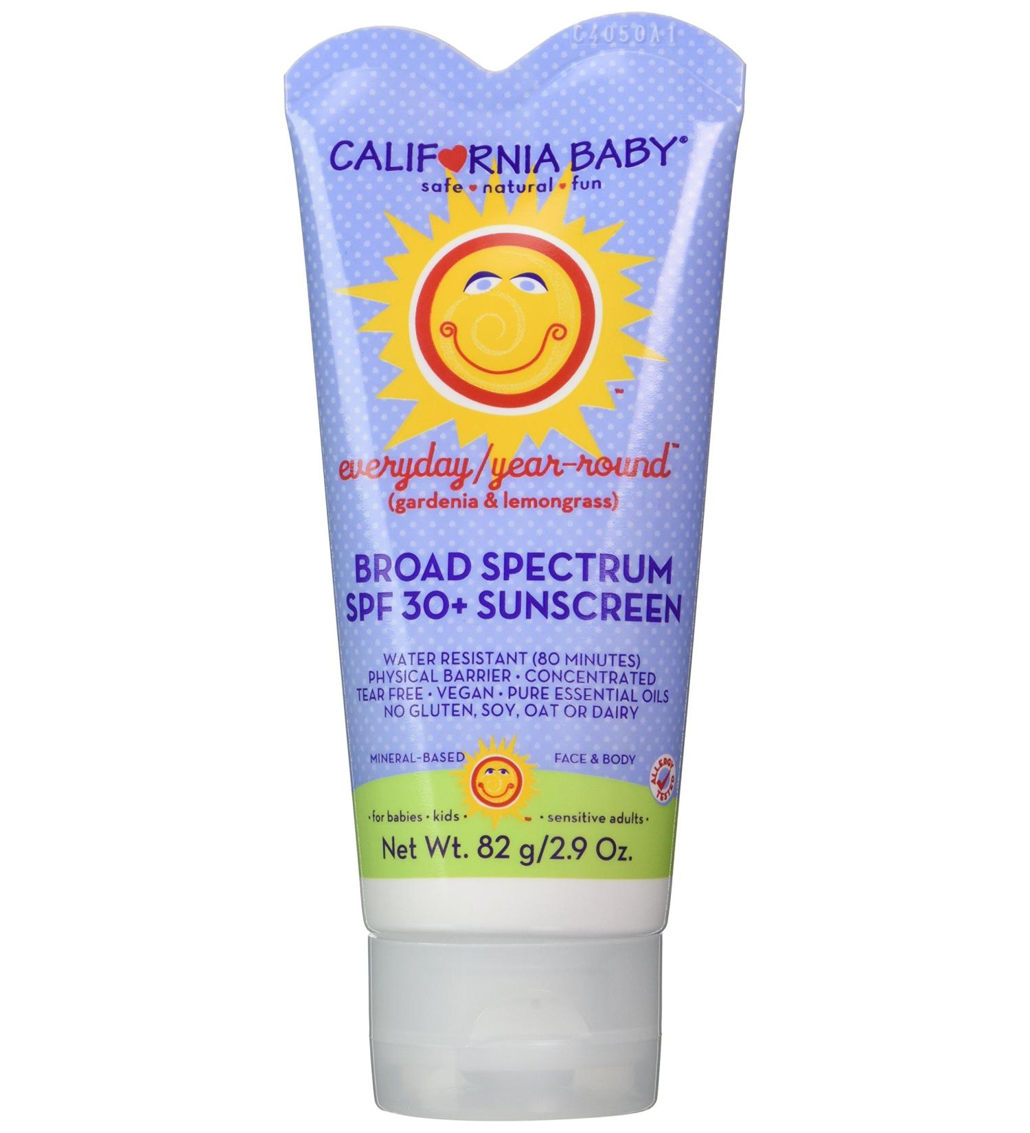 California Baby SPF30+ Sunscreen Lotion | Water Resistant, Hypoallergenic | 2.9 oz - Buy Online on GoSupps.com