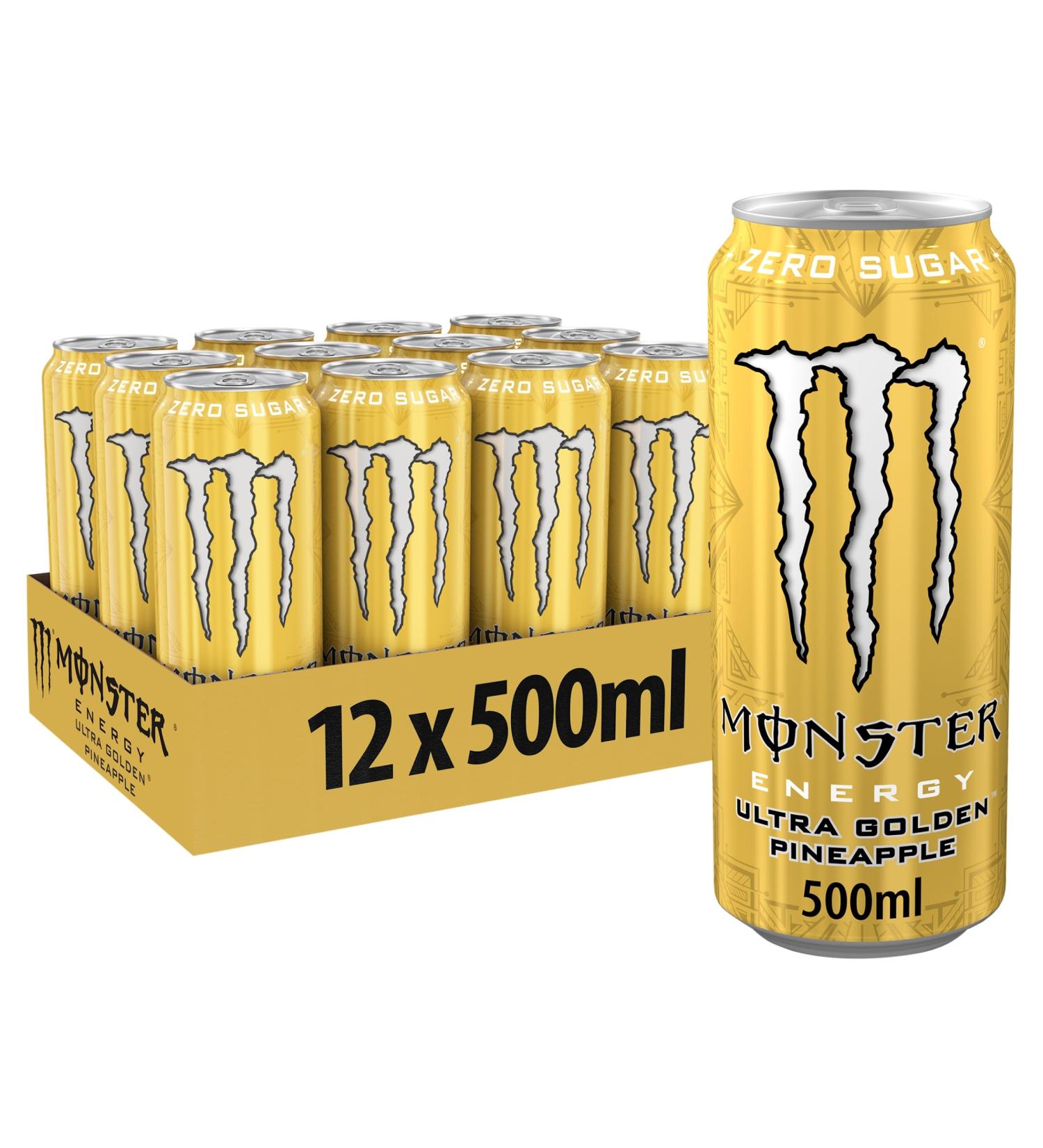 Monster Ultra Gold Energy Drink 500 ml - Buy Online on GoSupps.com